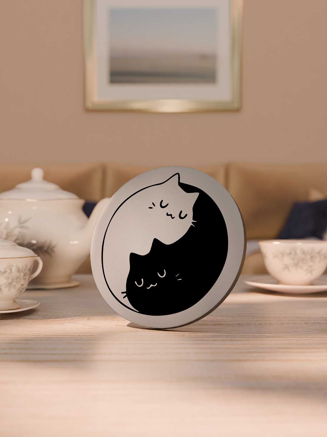 Cats Graphic Coasters - Pack of 6