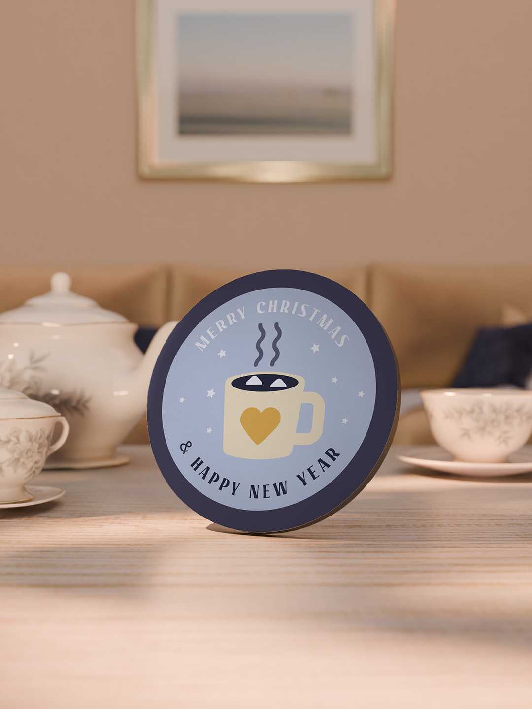 Christmas Graphic Coasters - Pack of 6