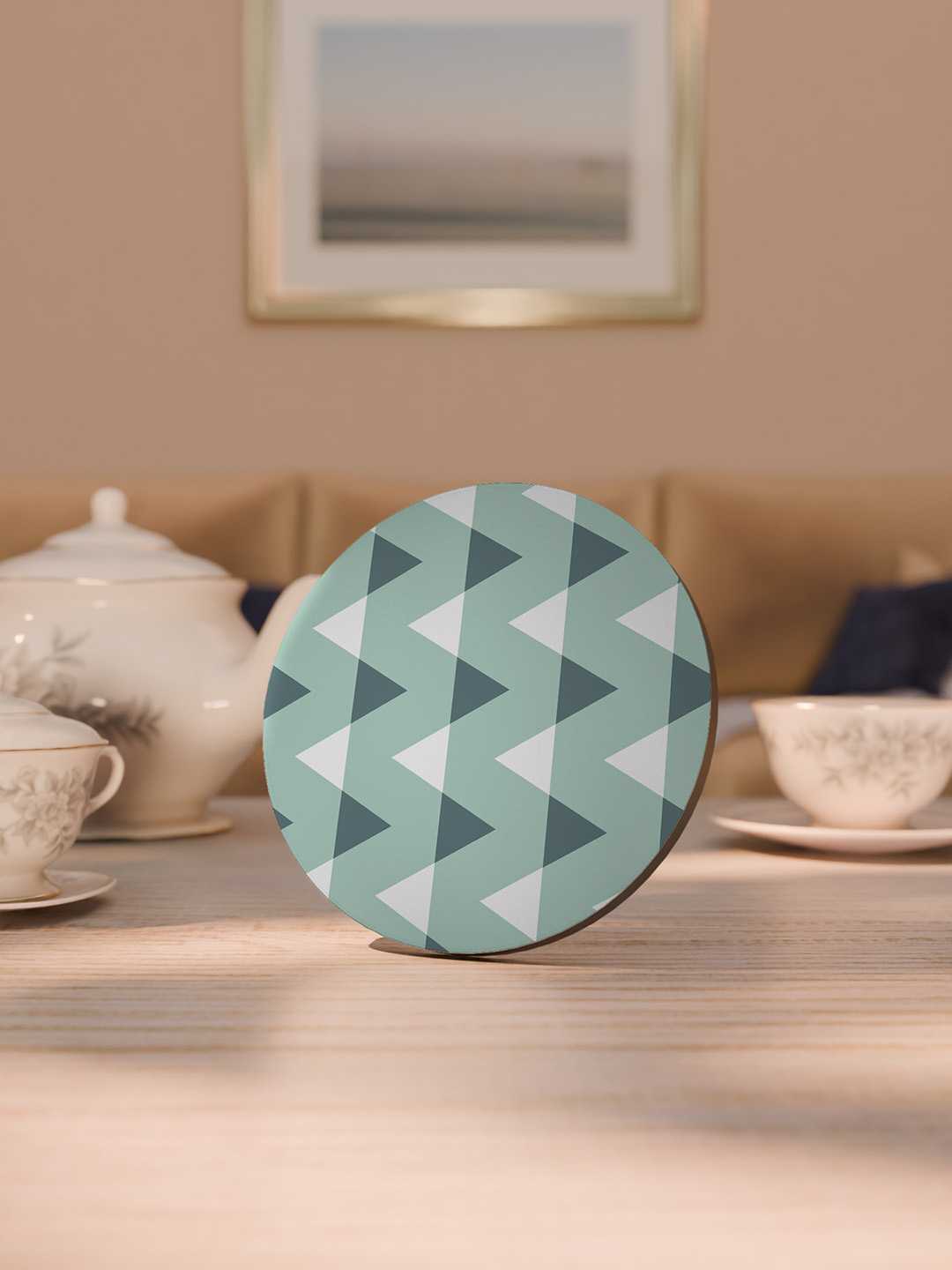 Pastel Geometry Art Graphic Coasters - Pack of 6