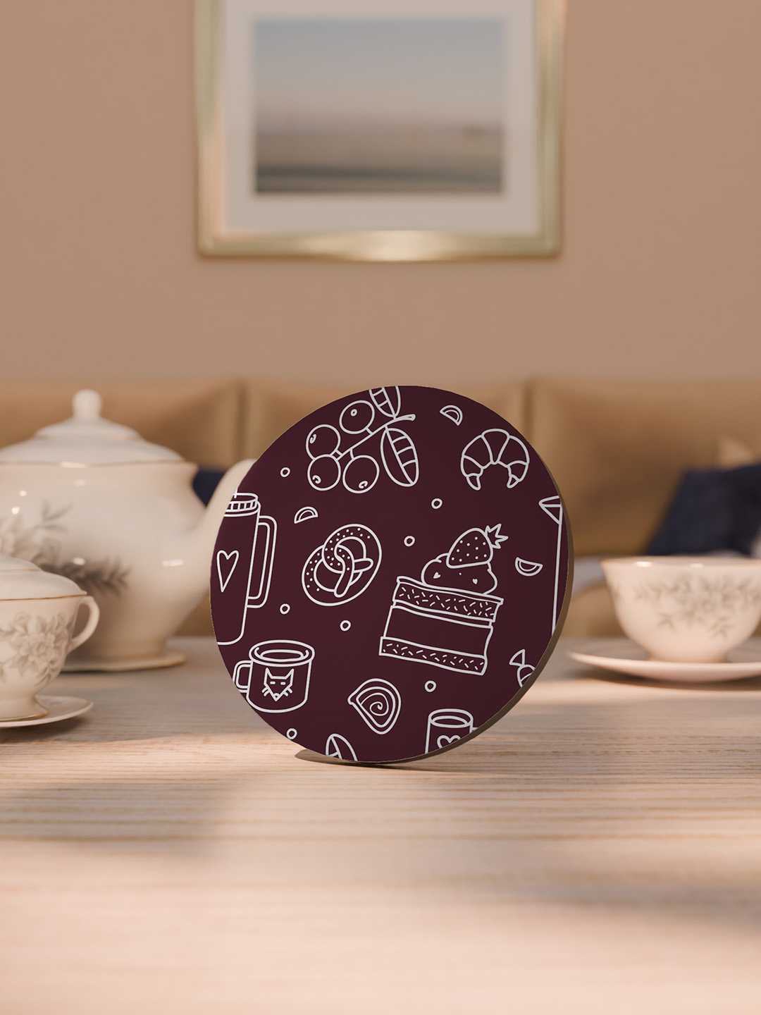 Whimsy Kitchen Graphic Coasters - Pack of 6