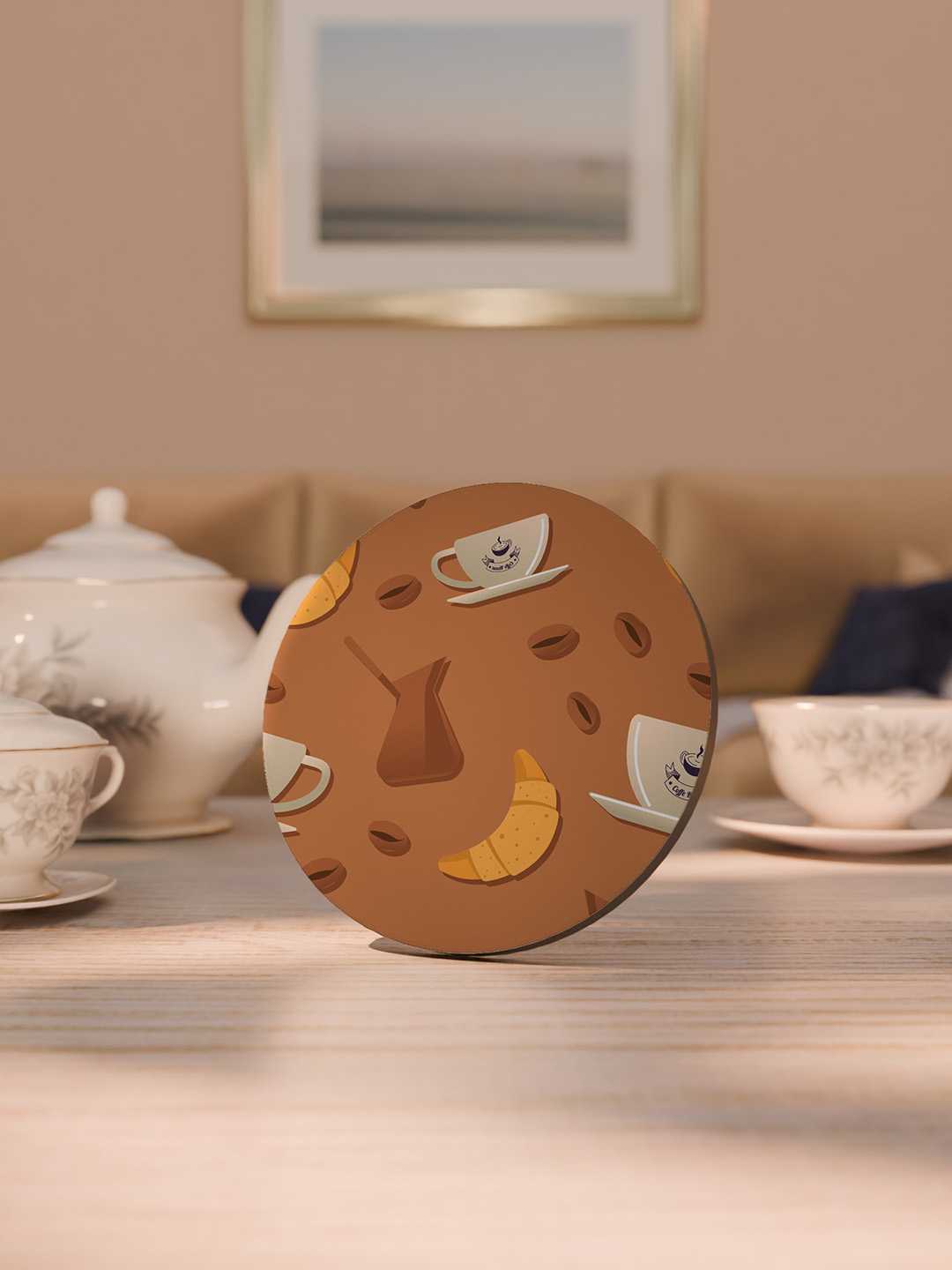 Brew & Bakery Graphic Coasters - Pack of 6