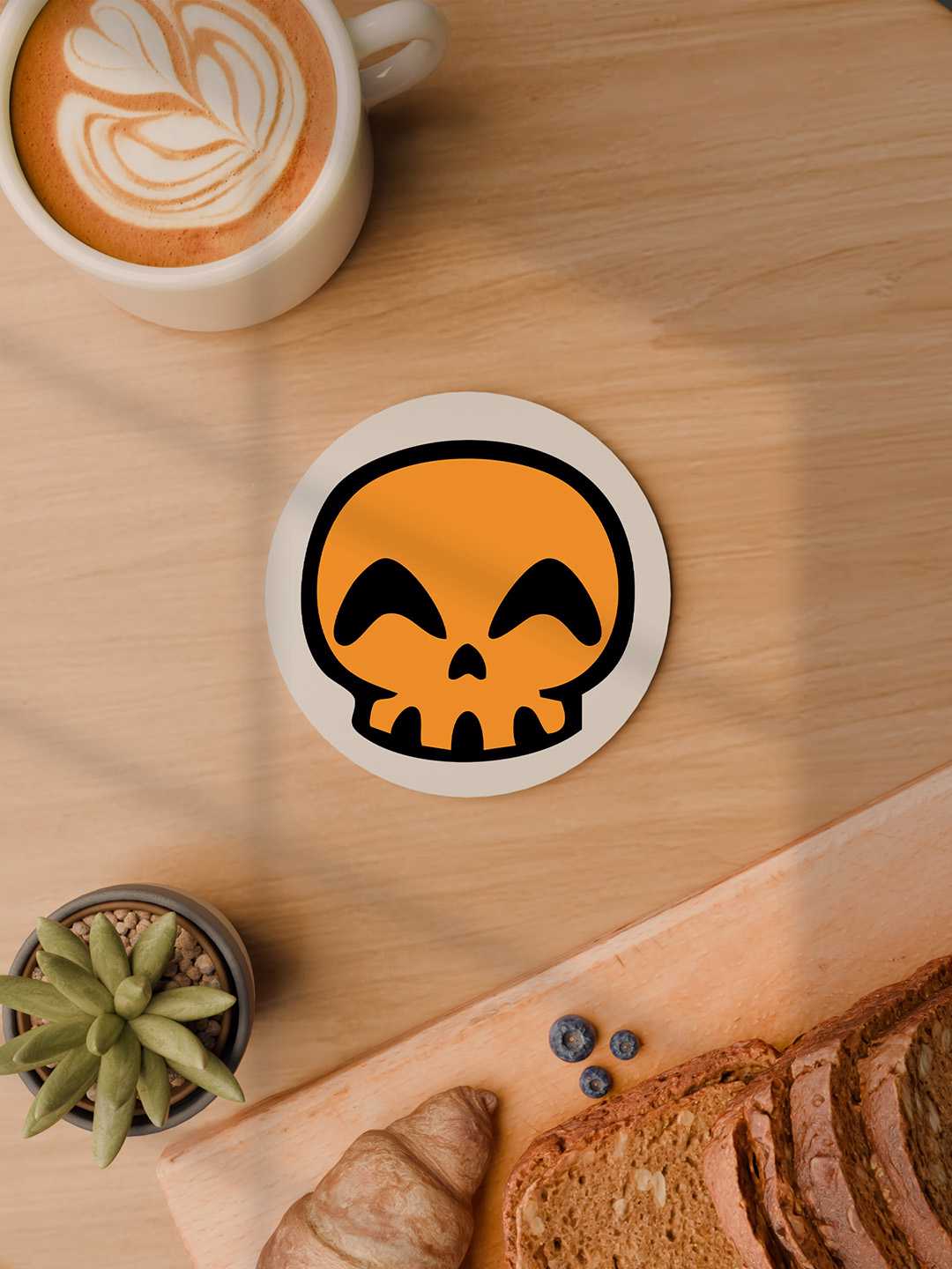 Skull Graphic Coasters - Pack of 6