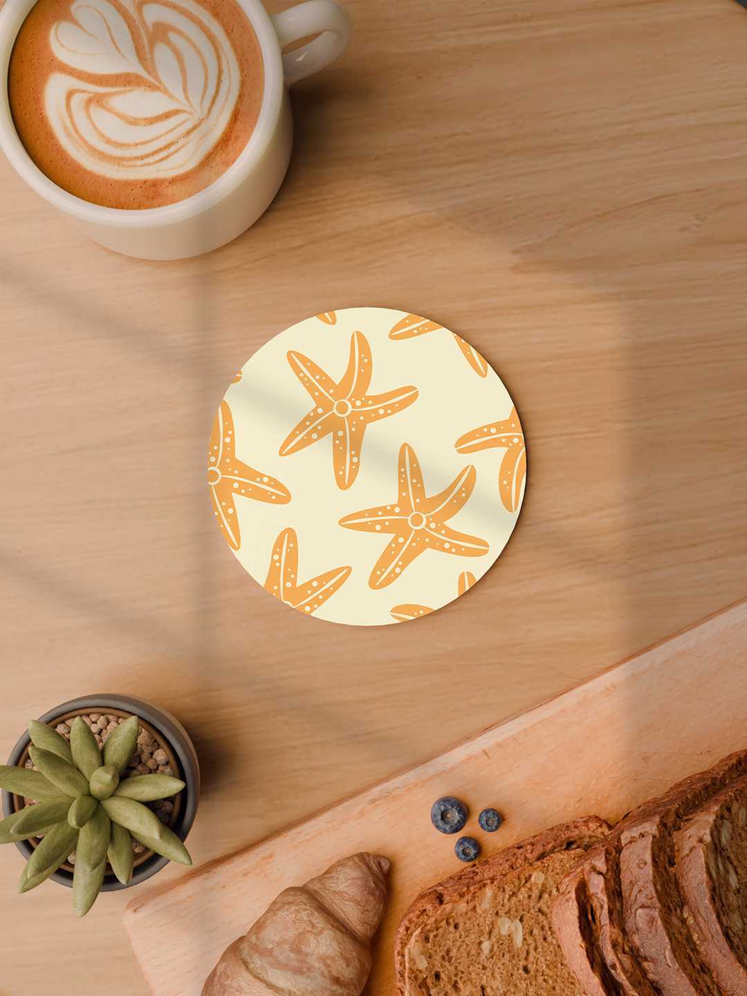 Beach Vibe Graphic Coasters - Pack of 6
