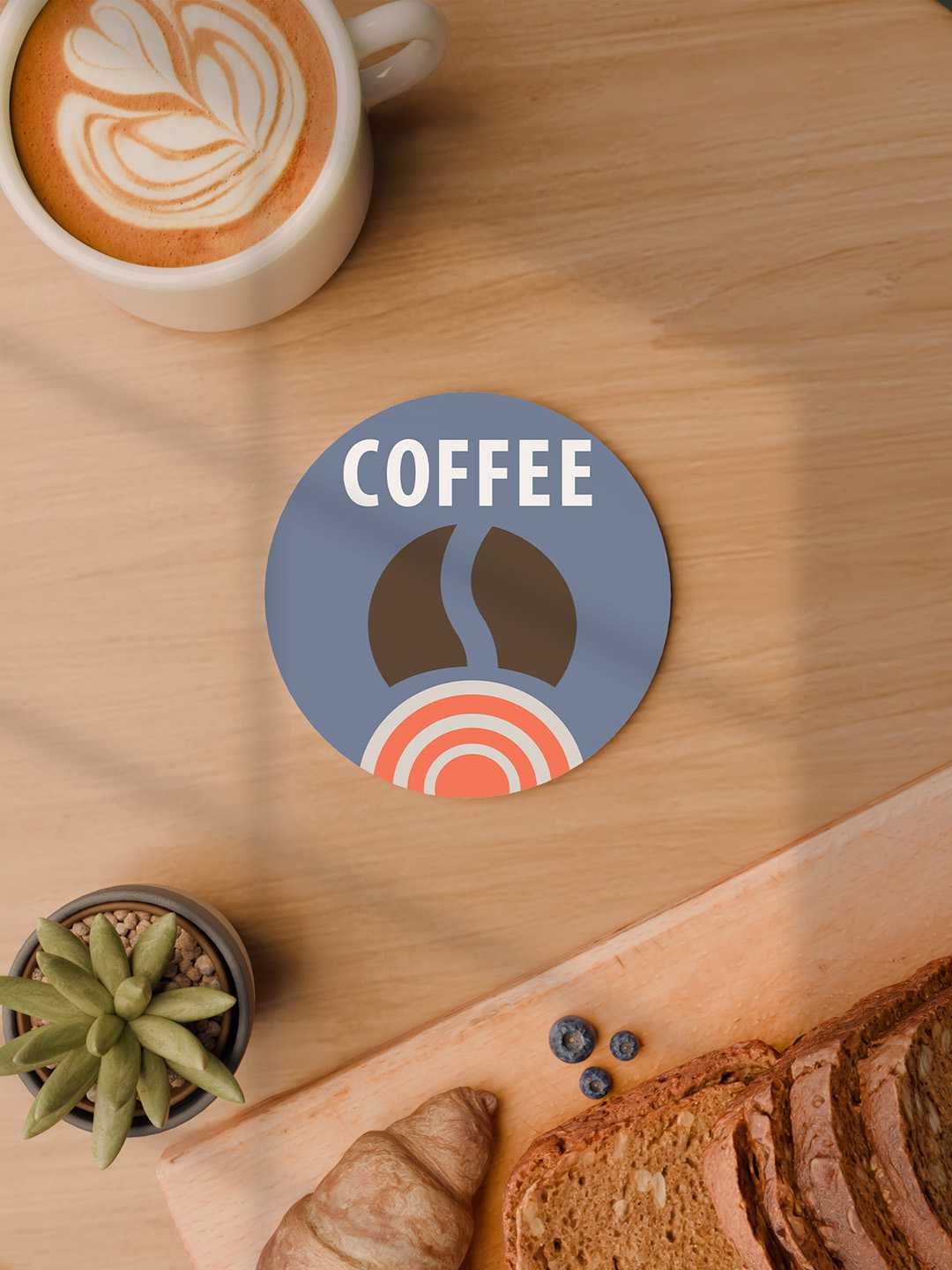 Tea & Coffee Graphic Coasters - Pack of 6