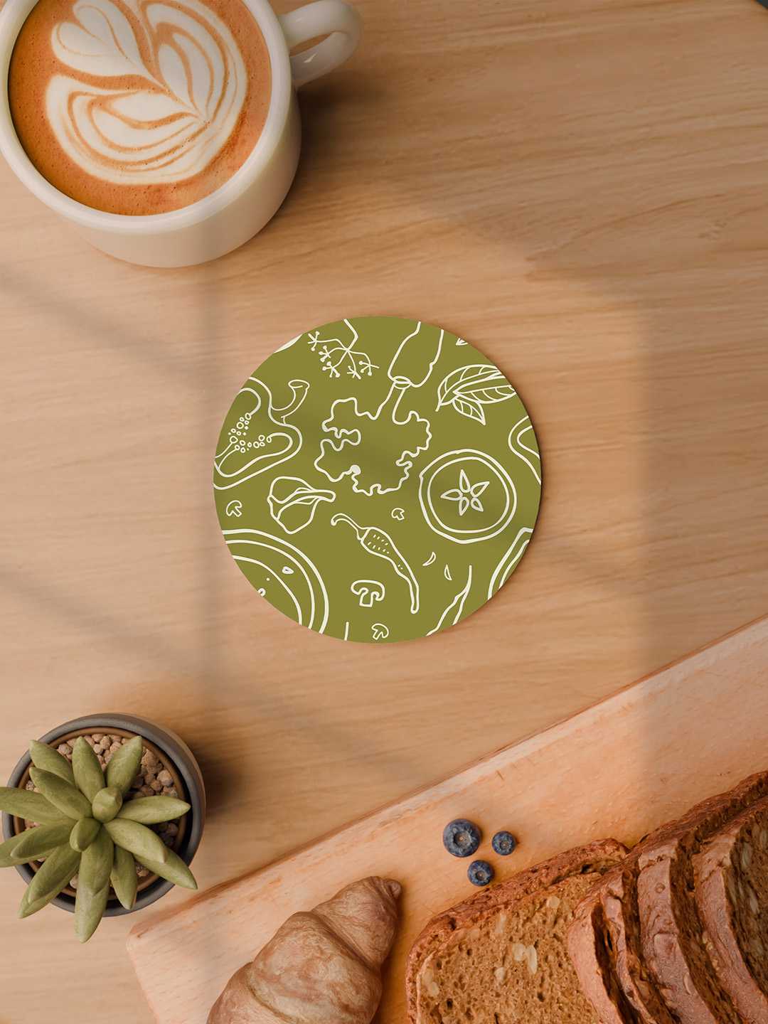 Whimsy Kitchen Graphic Coasters - Pack of 6
