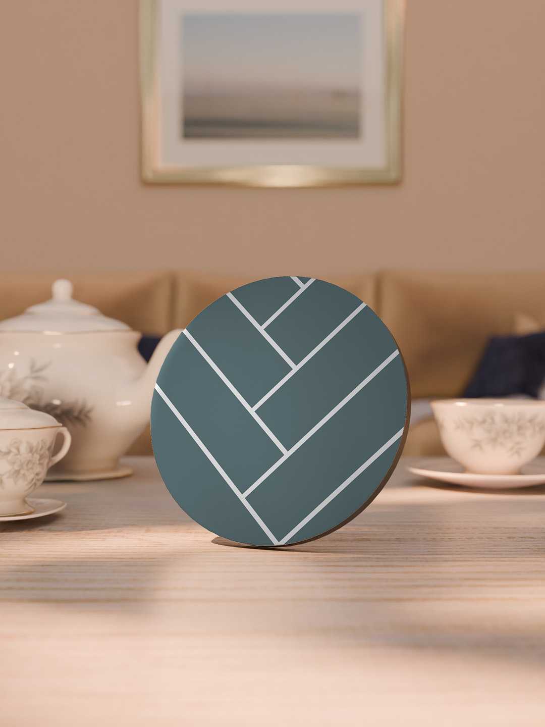 Pastel Geometry Art Graphic Coasters - Pack of 6