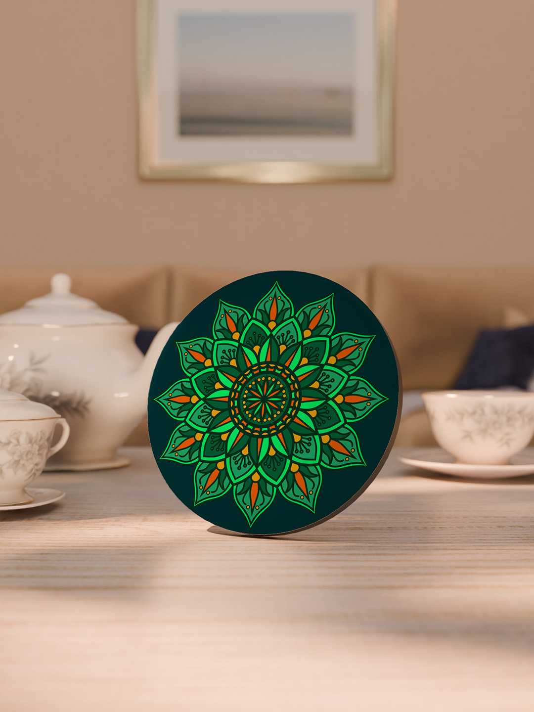 Mandala Pattern Graphic Coasters - Pack of 6