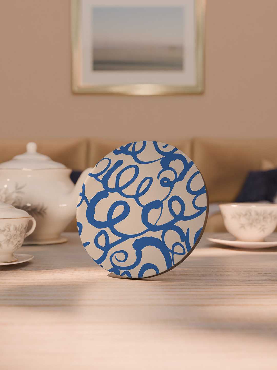 Doodle Pop Pattern Graphic Coasters - Pack of 6