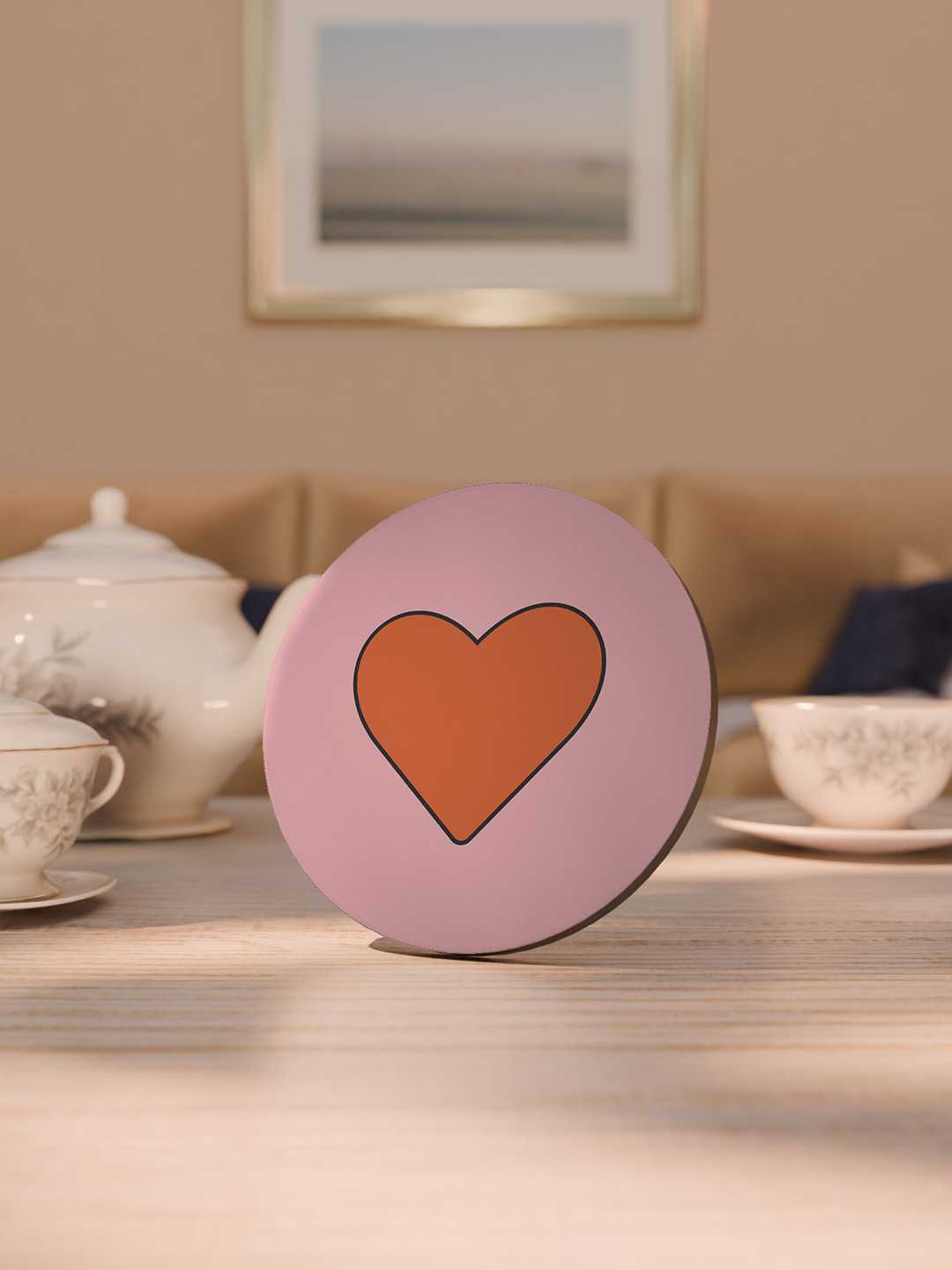 Love and Latte Graphic Coasters - Pack of 6