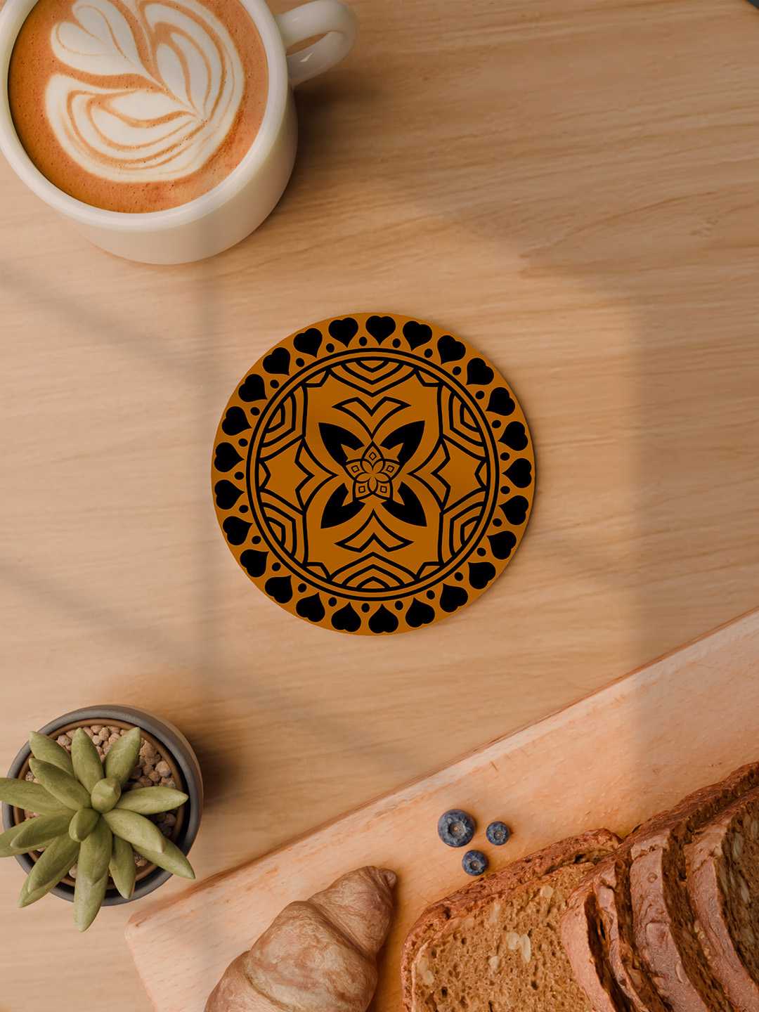 Ethnicity Pattern Graphic Coasters - Pack of 6
