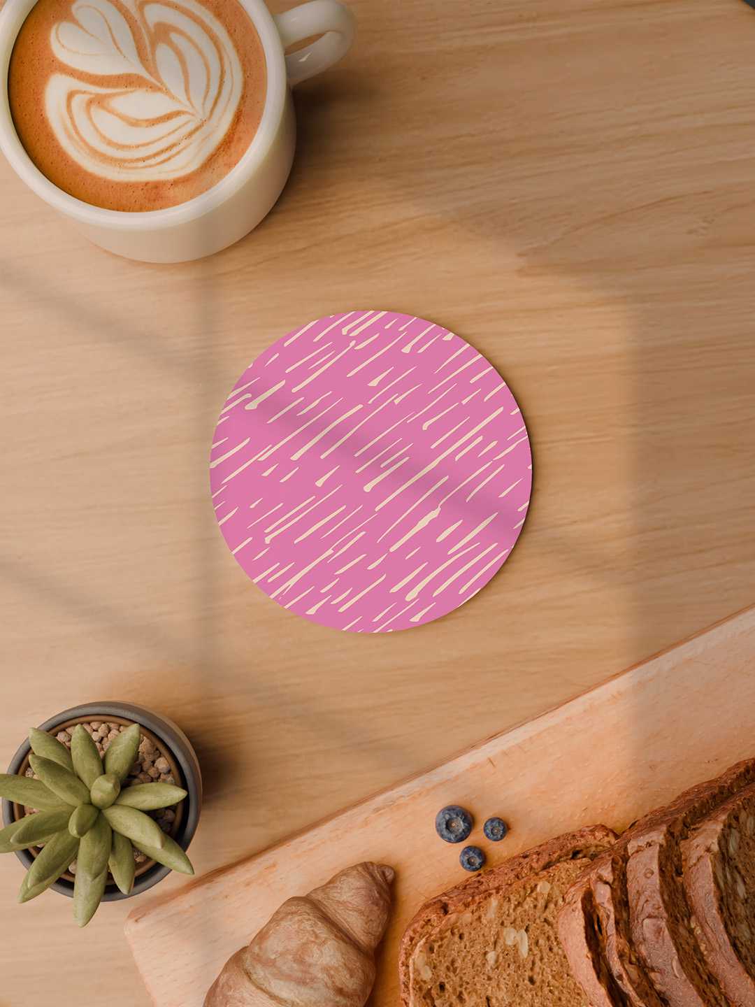Doodle Pop Pattern Graphic Coasters - Pack of 6