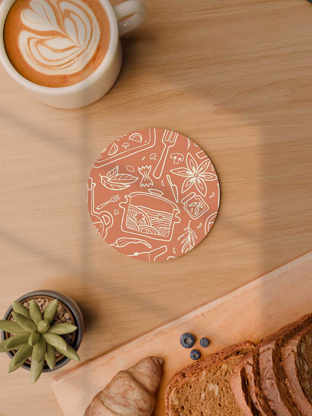 Whimsy Kitchen Graphic Coasters - Pack of 6