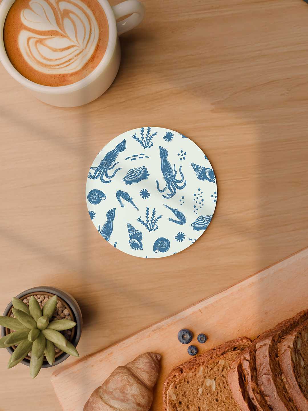 Beach Vibe Graphic Coasters - Pack of 6