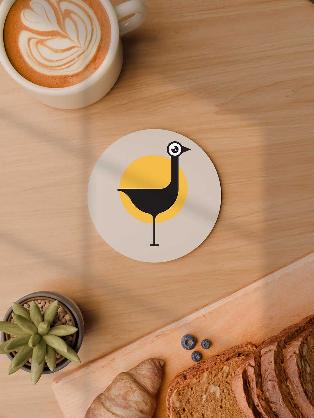 Birdy Nest Graphic Coasters - Pack of 6