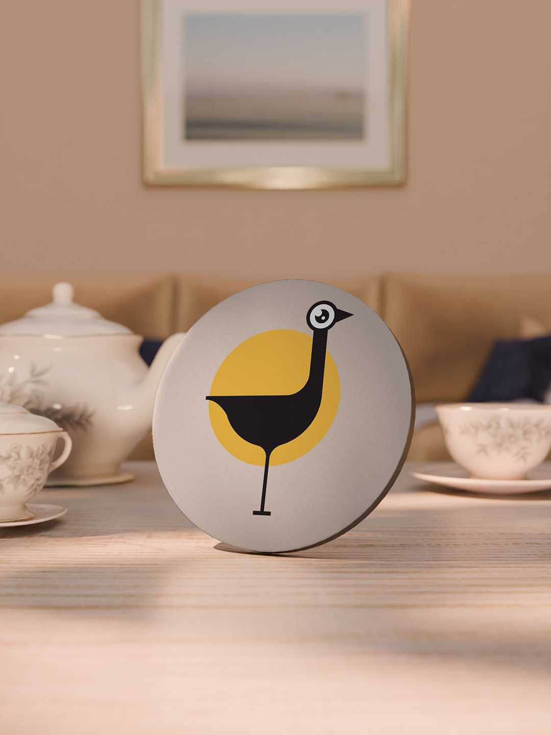 Birdy Nest Graphic Coasters - Pack of 6