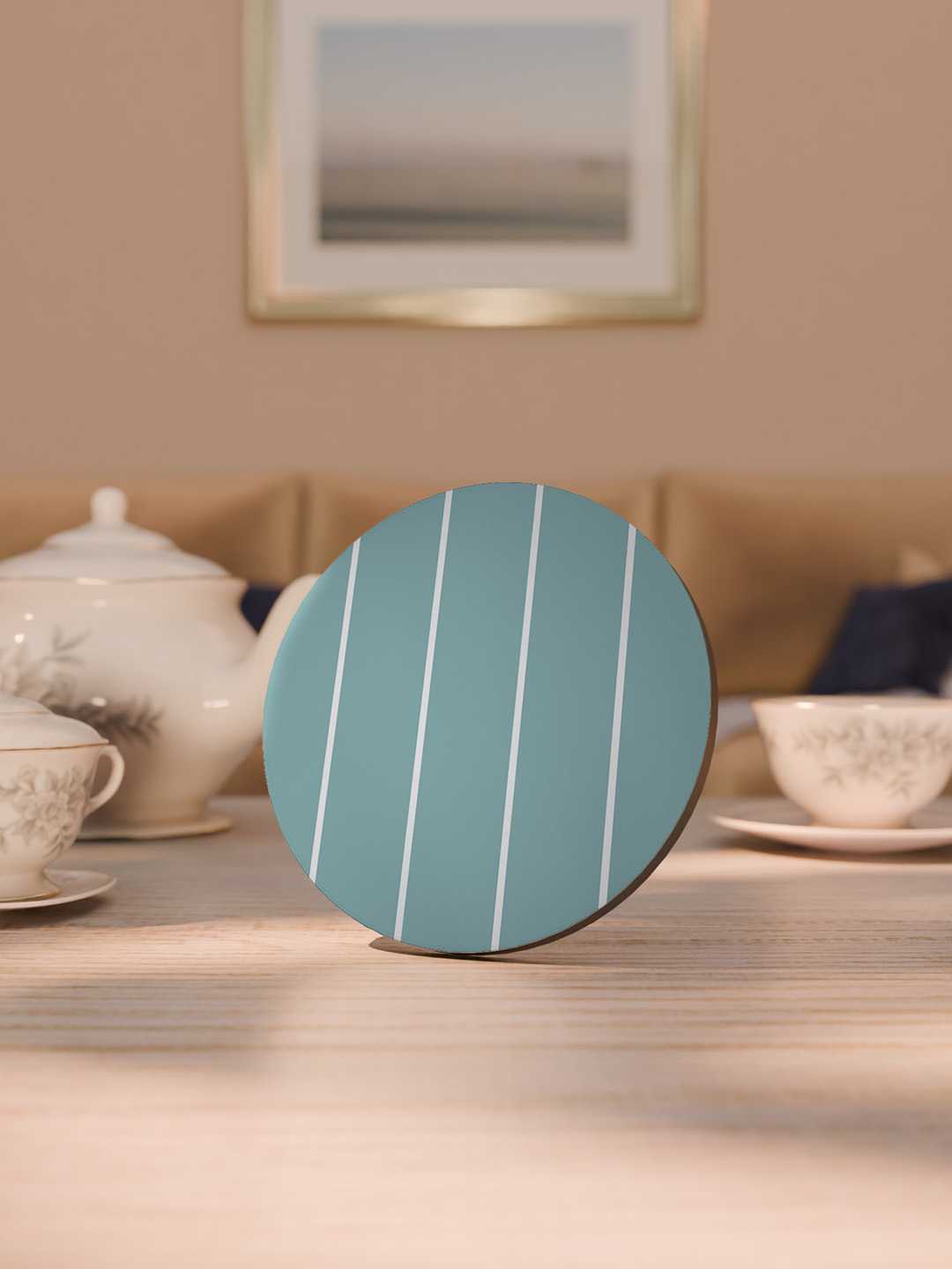 Pastel Geometry Art Graphic Coasters - Pack of 6