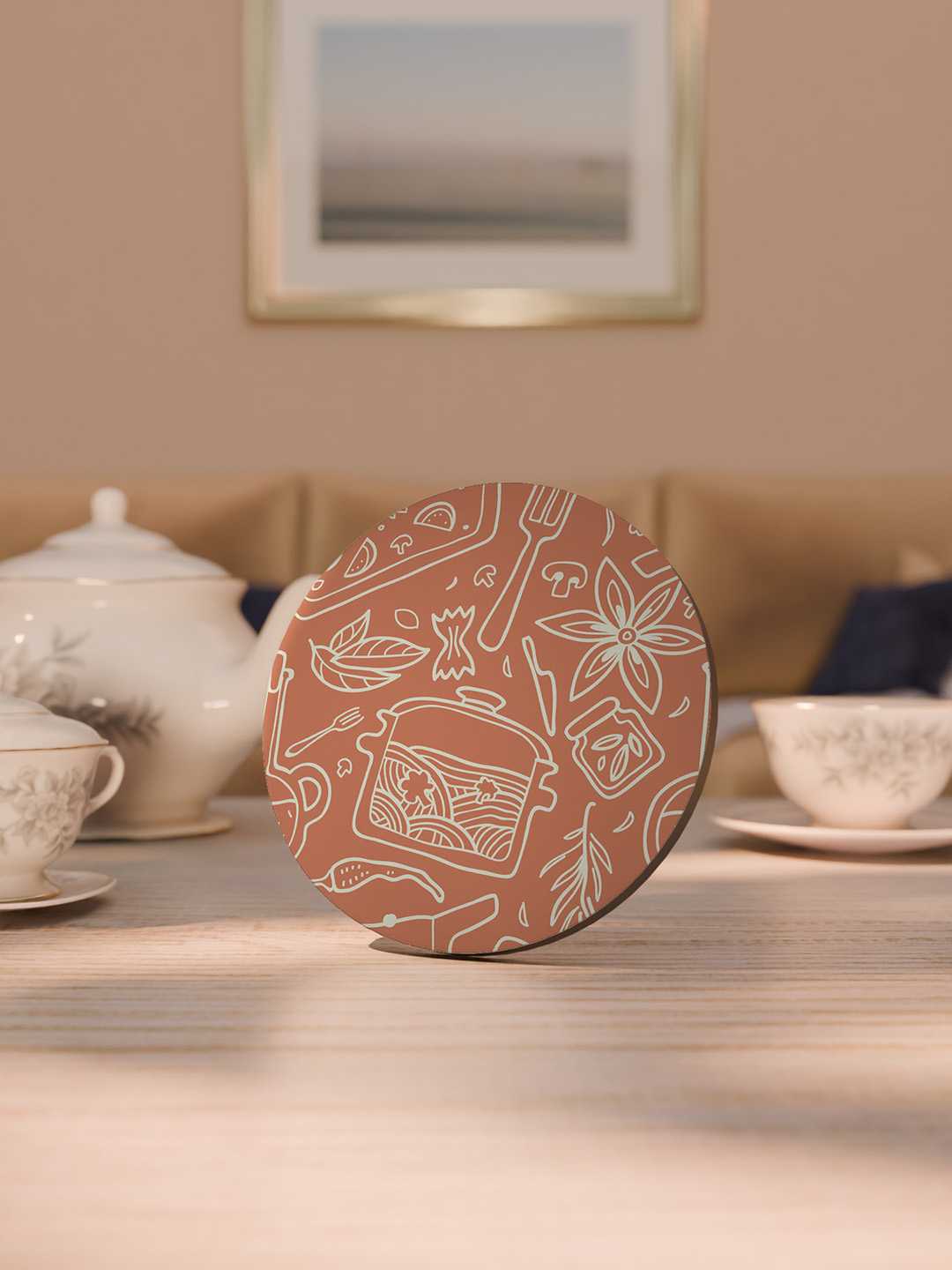 Whimsy Kitchen Graphic Coasters - Pack of 6