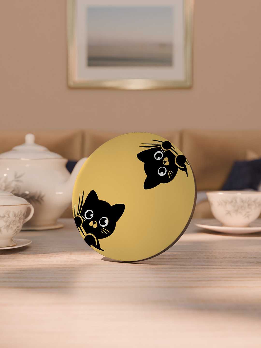 Cats Graphic Coasters - Pack of 6