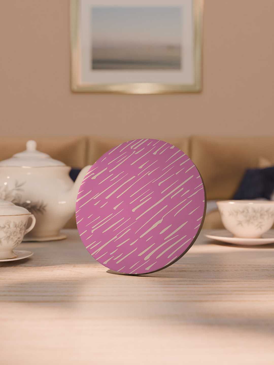 Doodle Pop Pattern Graphic Coasters - Pack of 6