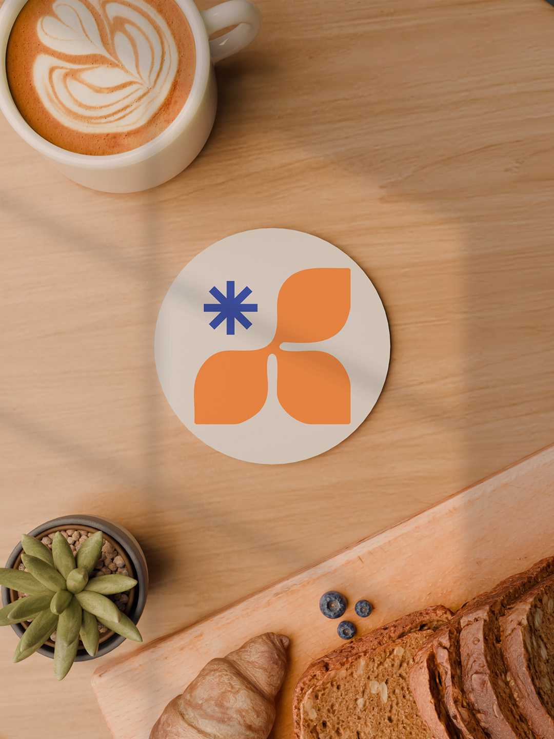 Geo Floral Graphic Coasters - Pack of 6