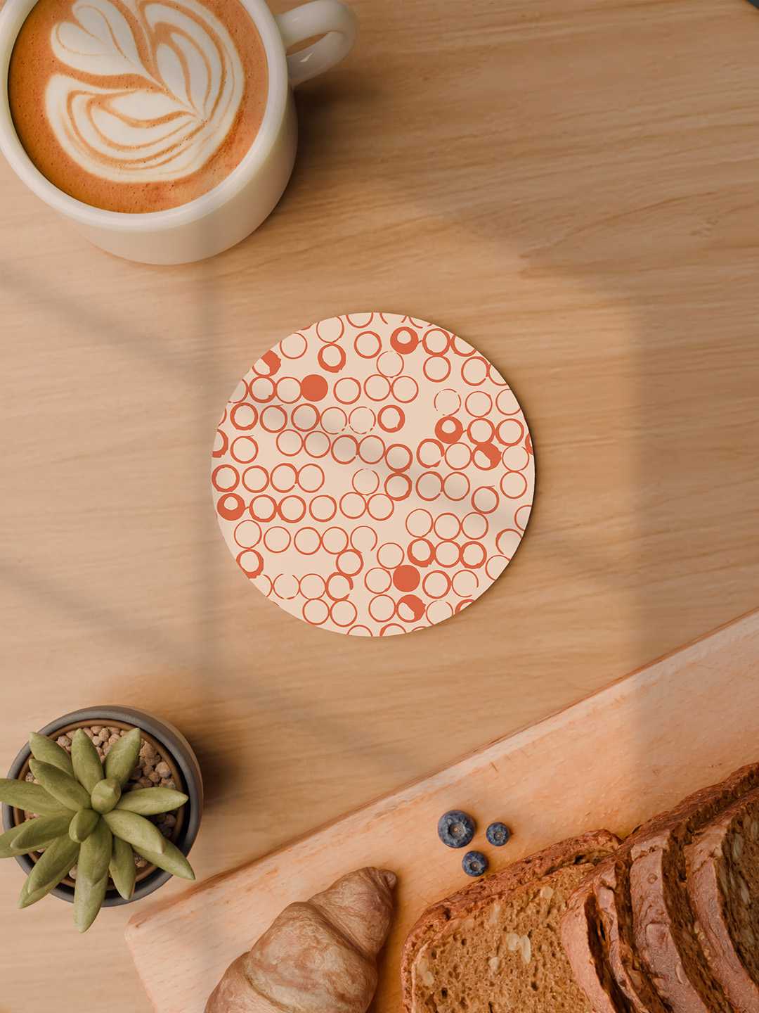 Doodle Pop Pattern Graphic Coasters - Pack of 6