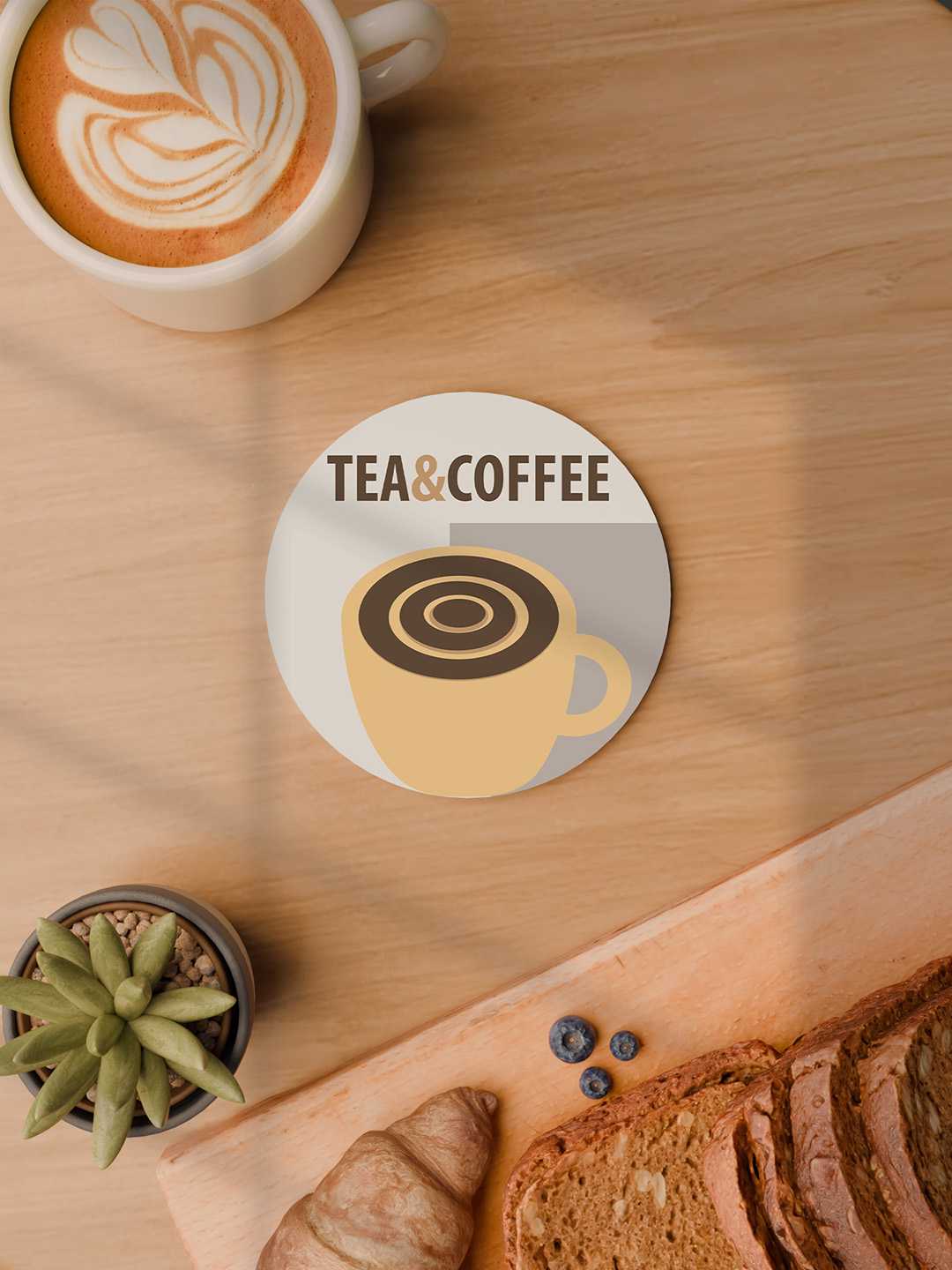 Tea & Coffee Graphic Coasters - Pack of 6