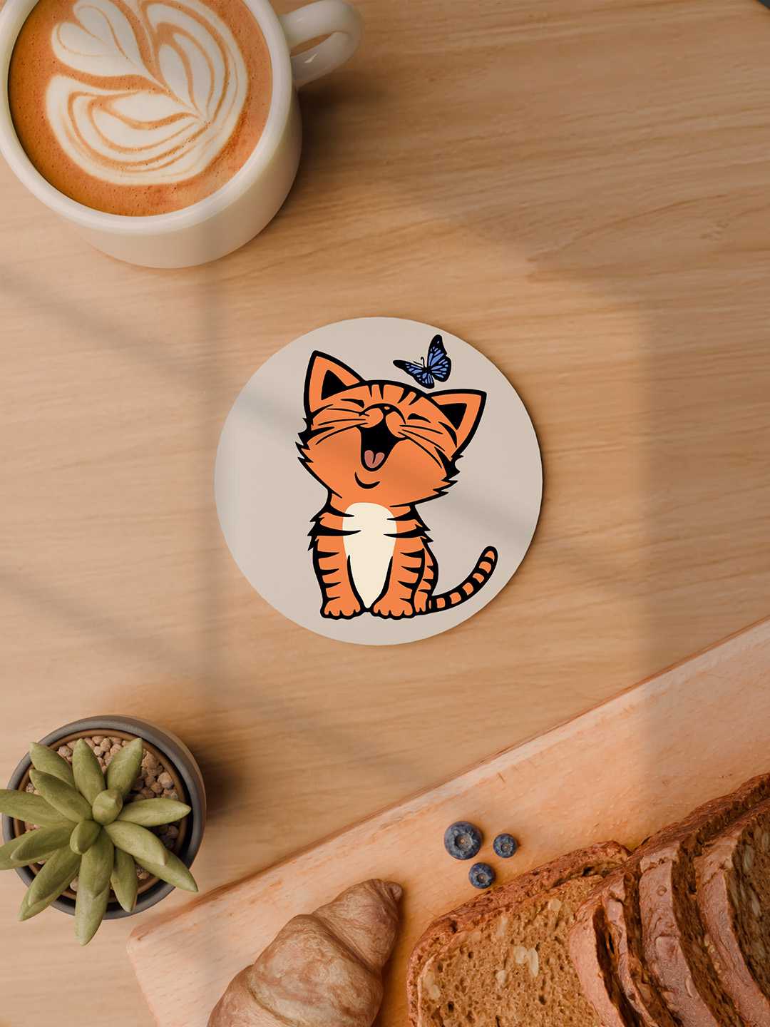 Cats Graphic Coasters - Pack of 6