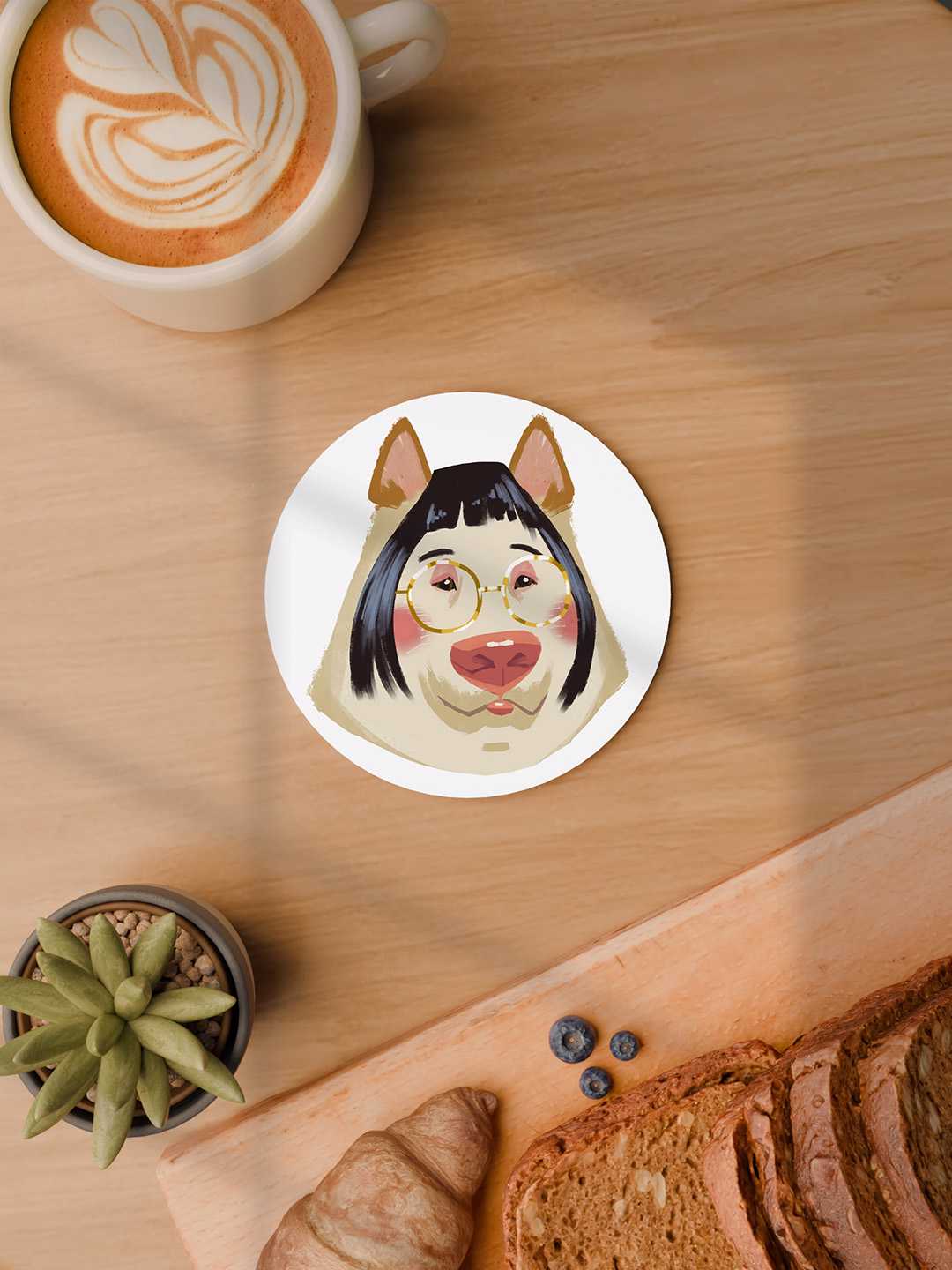 Anime Illustrations Graphic Coasters - Pack of 6
