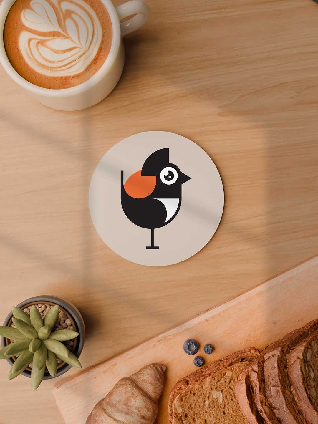 Birdy Nest Graphic Coasters - Pack of 6