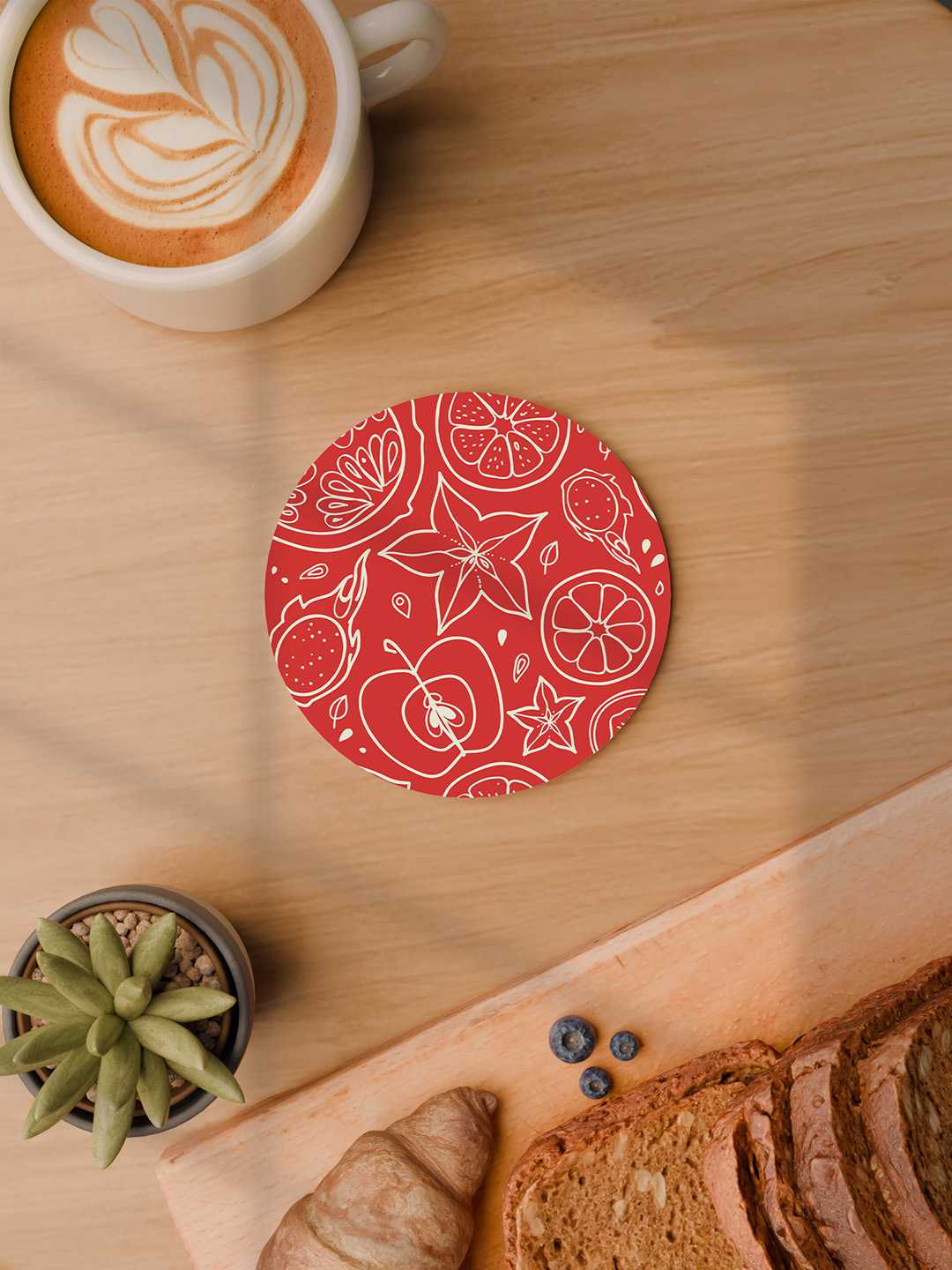 Whimsy Kitchen Graphic Coasters - Pack of 6