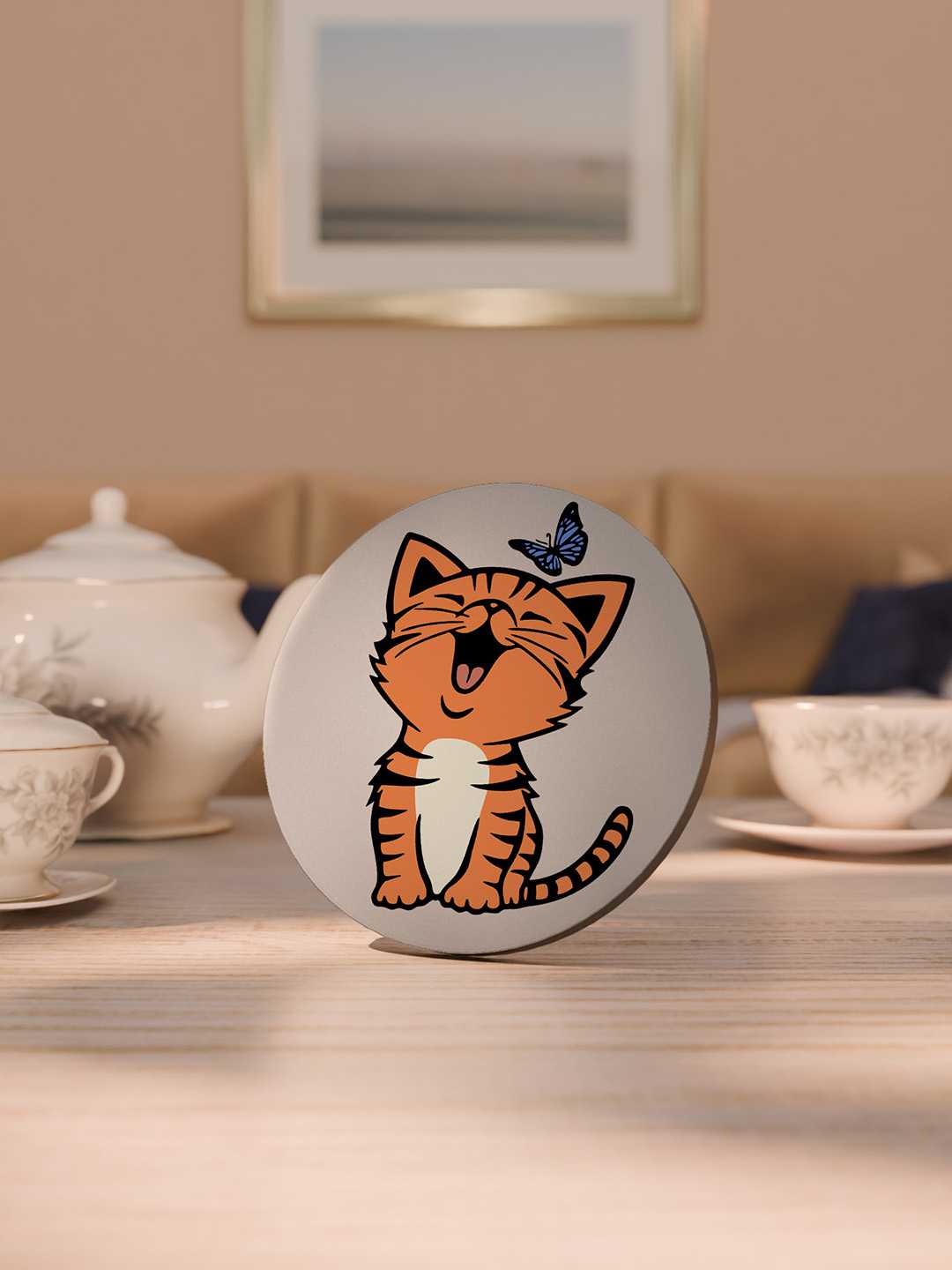 Cats Graphic Coasters - Pack of 6