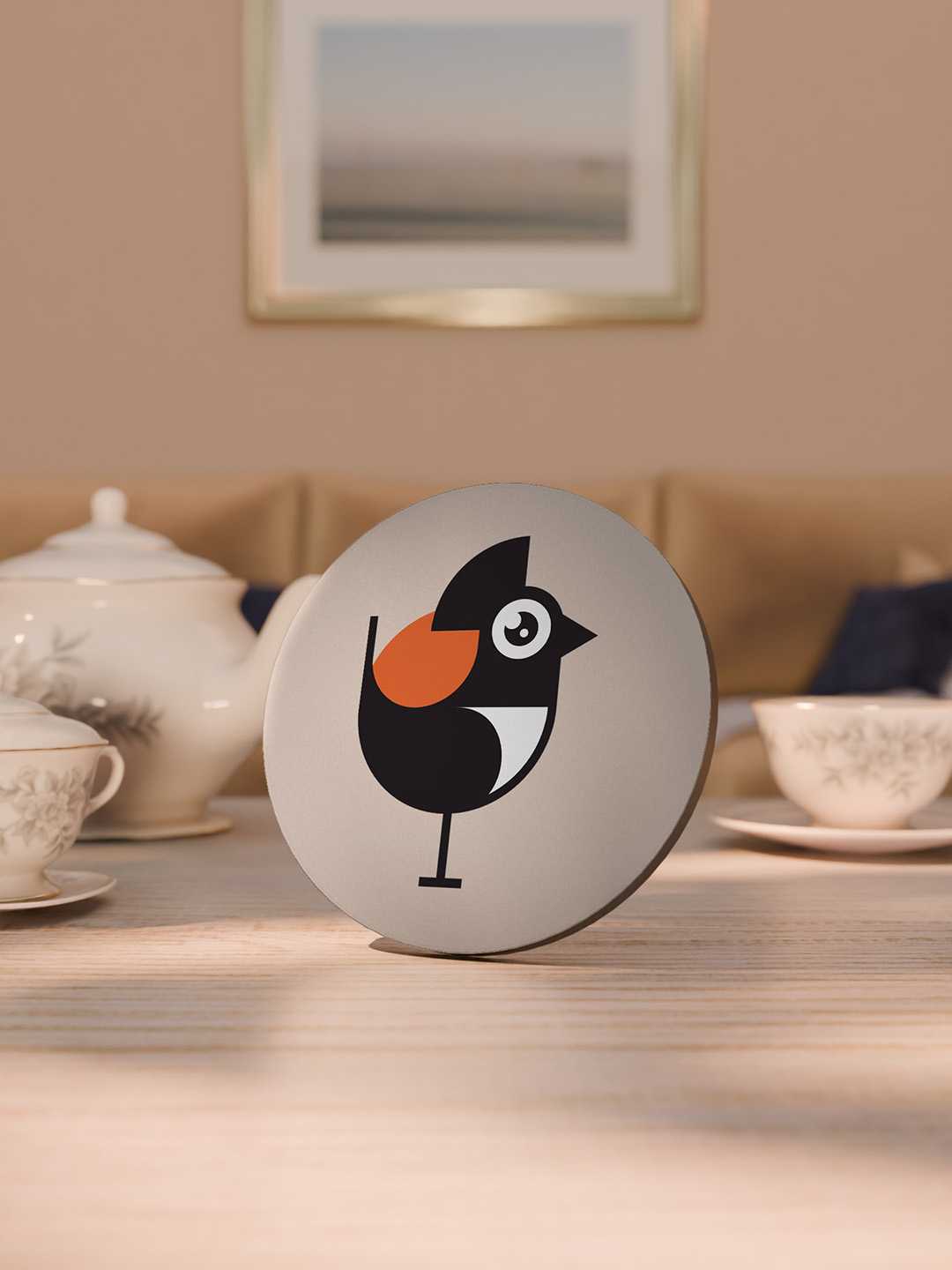Birdy Nest Graphic Coasters - Pack of 6
