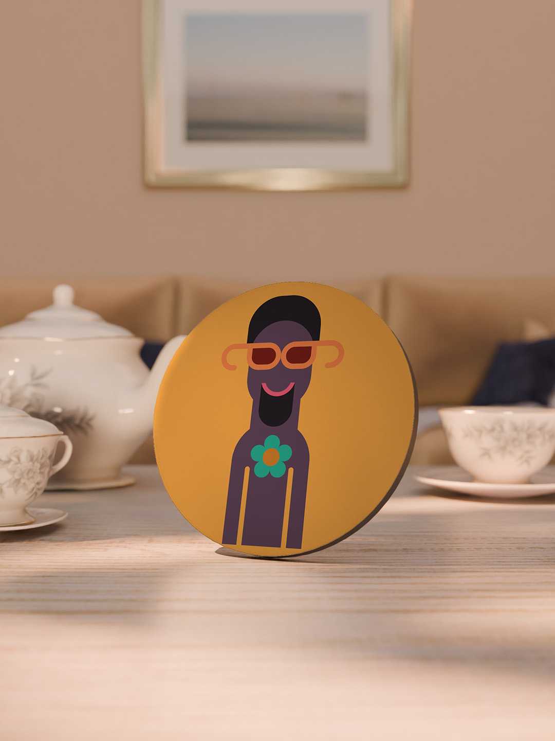 The Cool Crew Graphic Coasters - Pack of 6