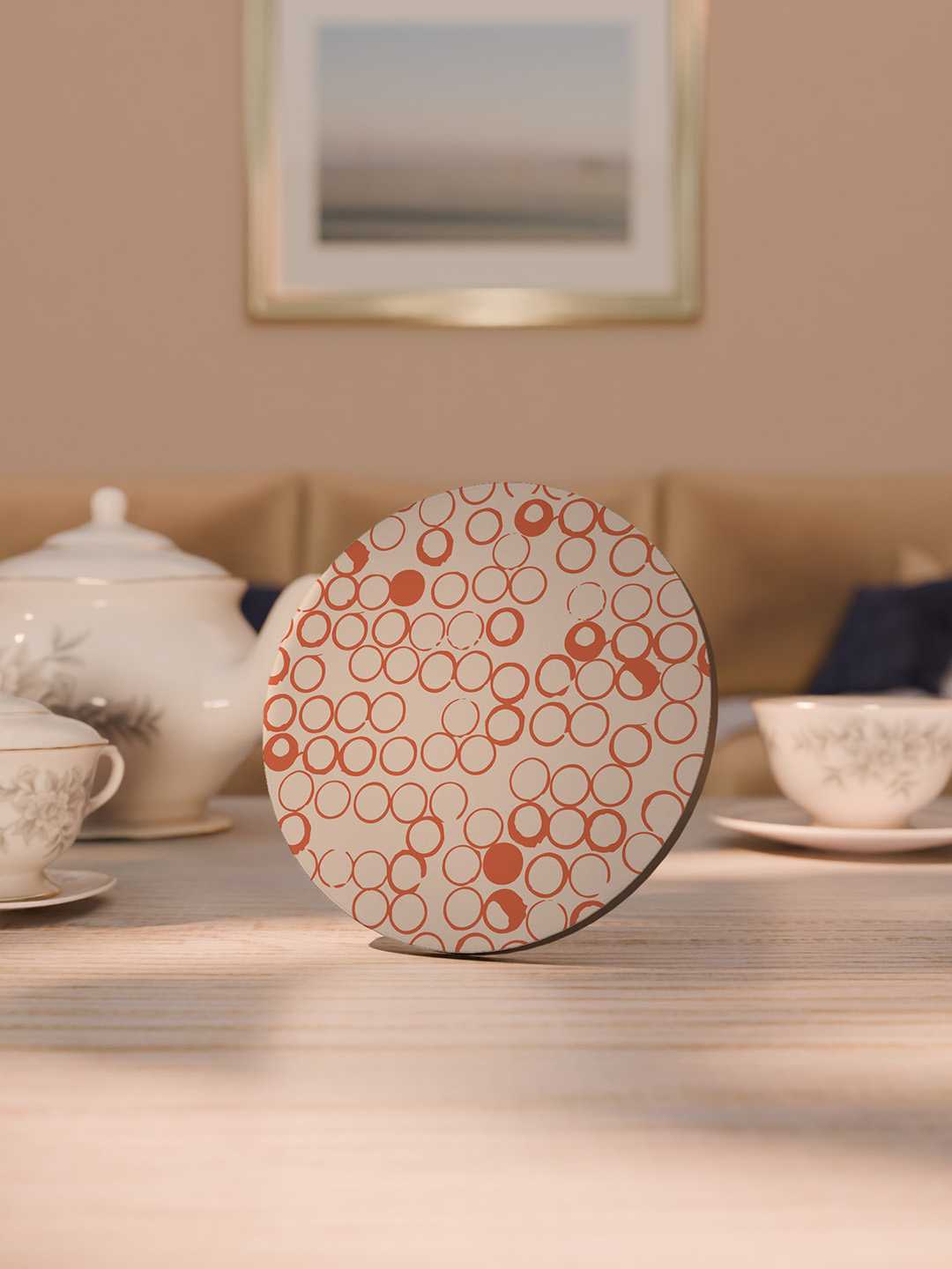 Doodle Pop Pattern Graphic Coasters - Pack of 6