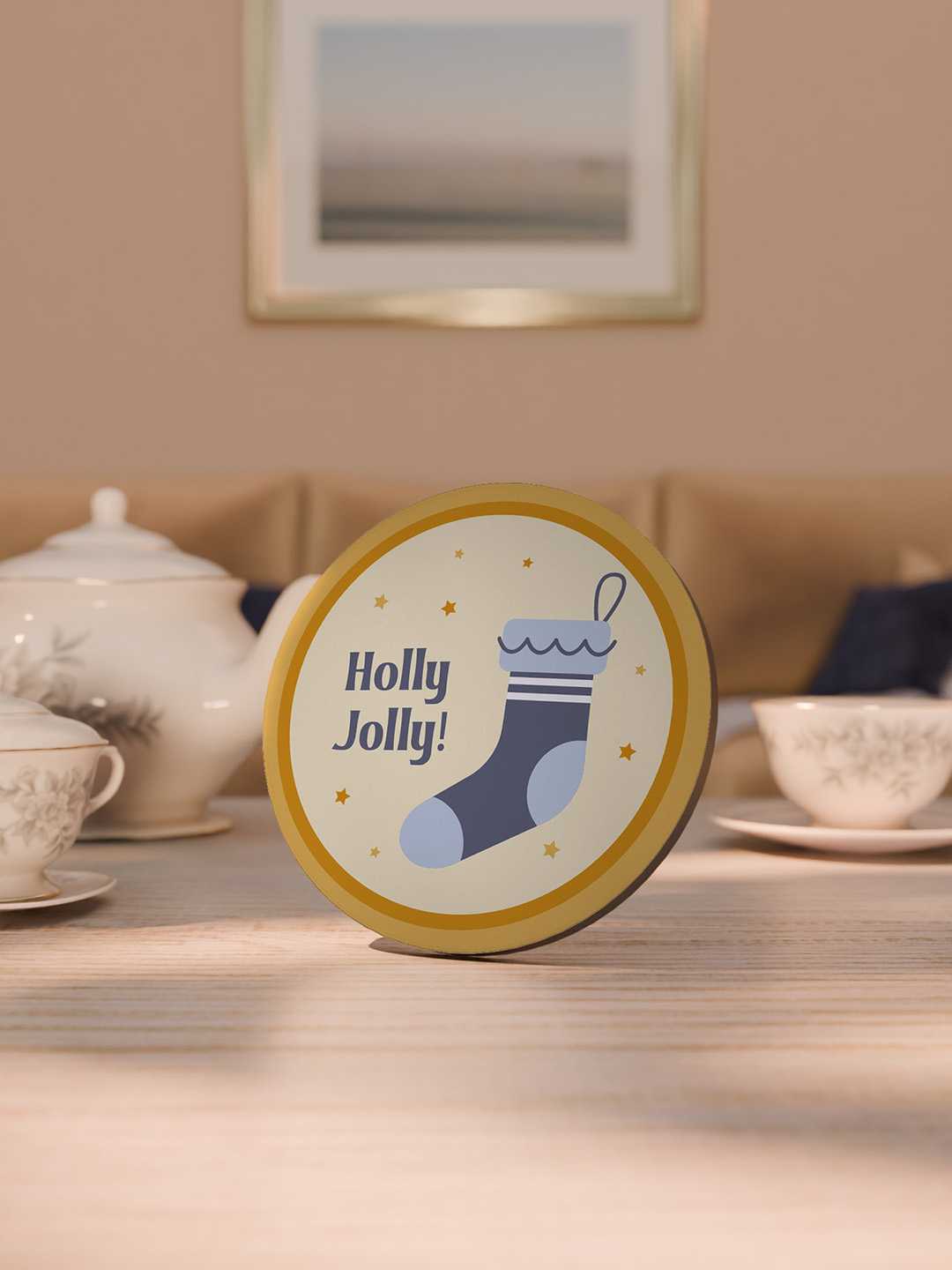 Christmas Graphic Coasters - Pack of 6