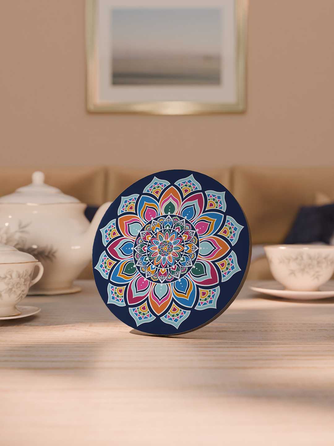 Mandala Pattern Graphic Coasters - Pack of 6