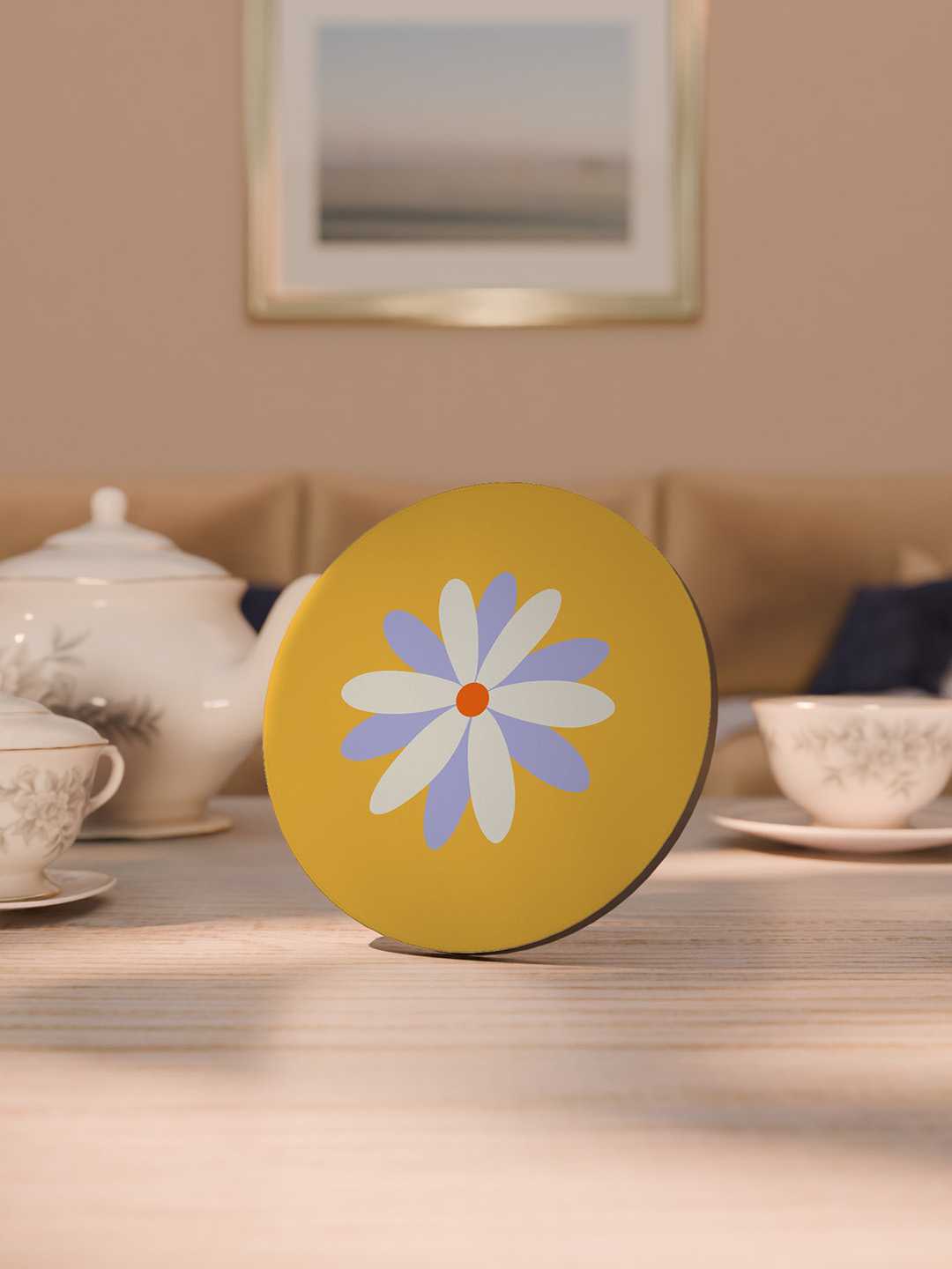 Floral Graphic Coasters - Pack of 6