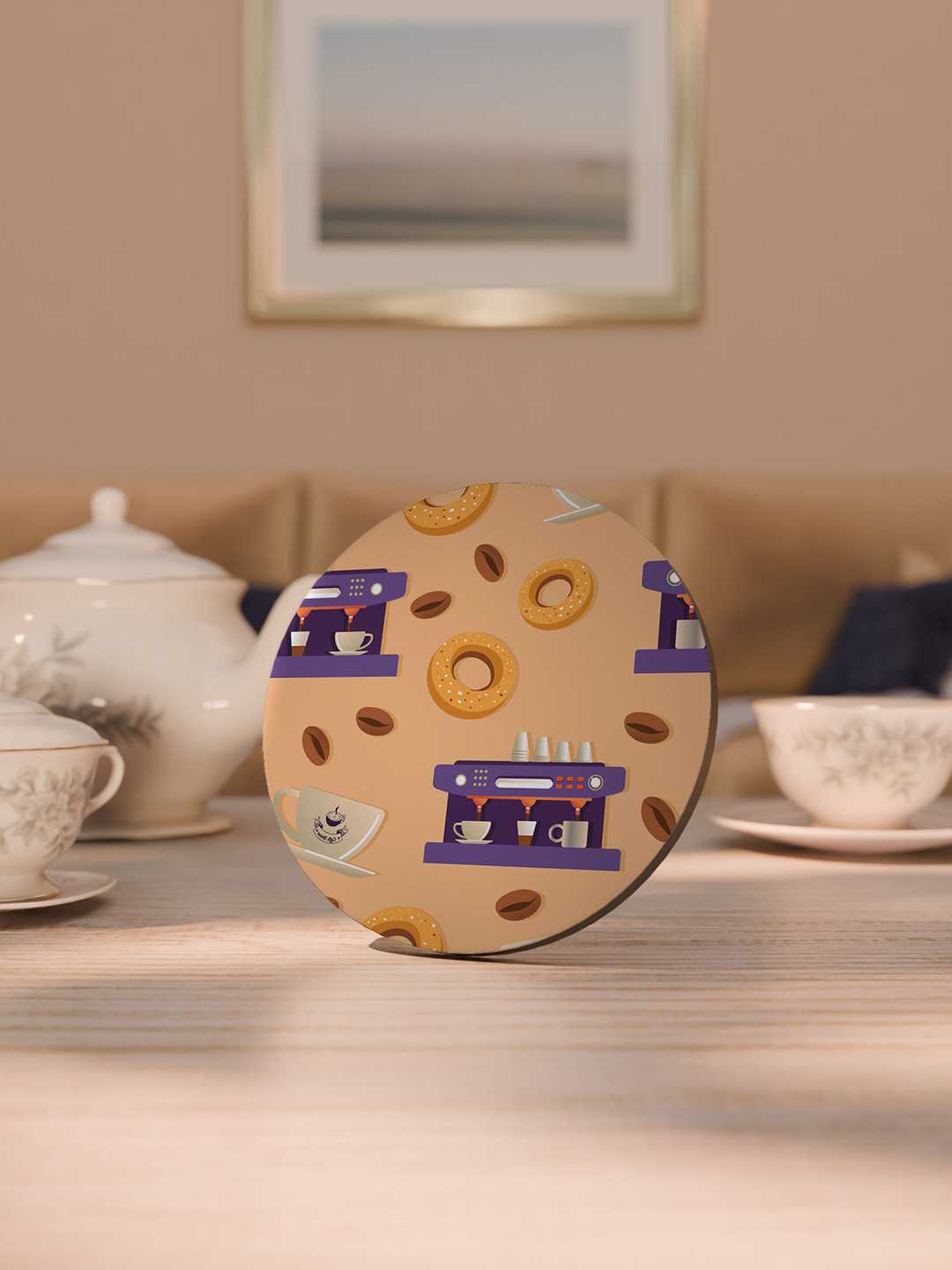 Brew & Bakery Graphic Coasters - Pack of 6