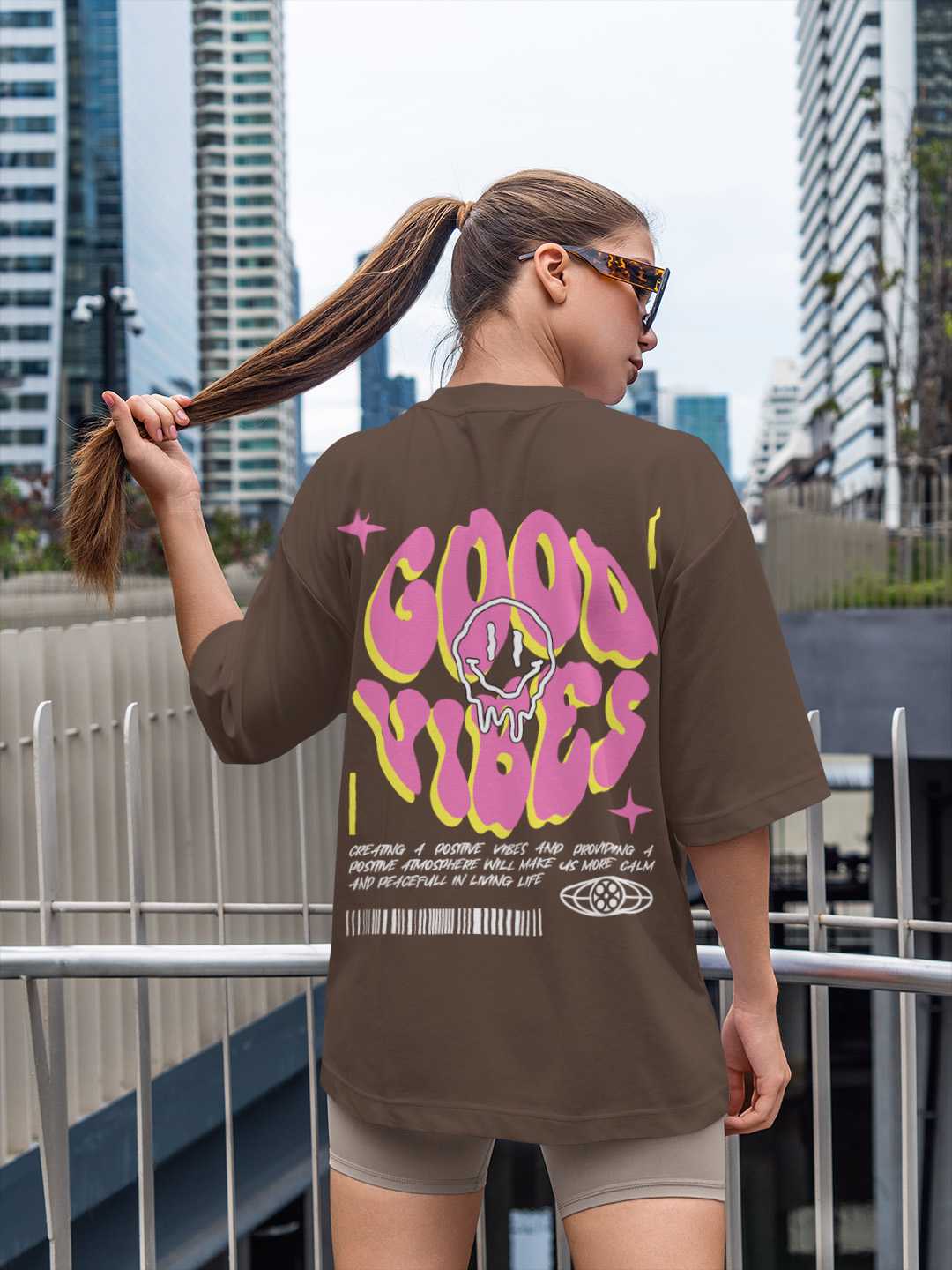 Good Vibes Oversized Tee