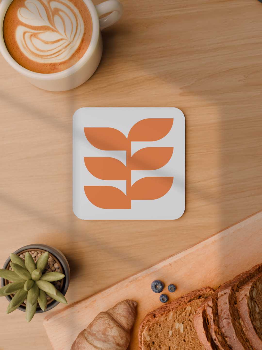 Geo Floral Graphic Coasters - Pack of 6