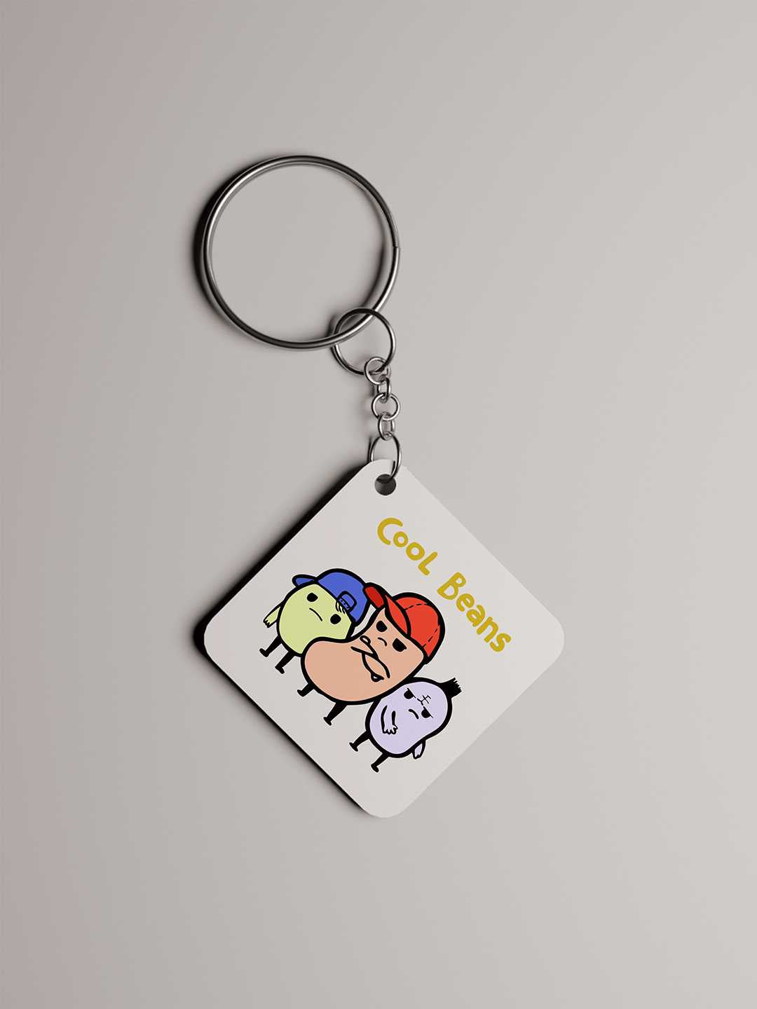 Cool Beans Graphic Keychain