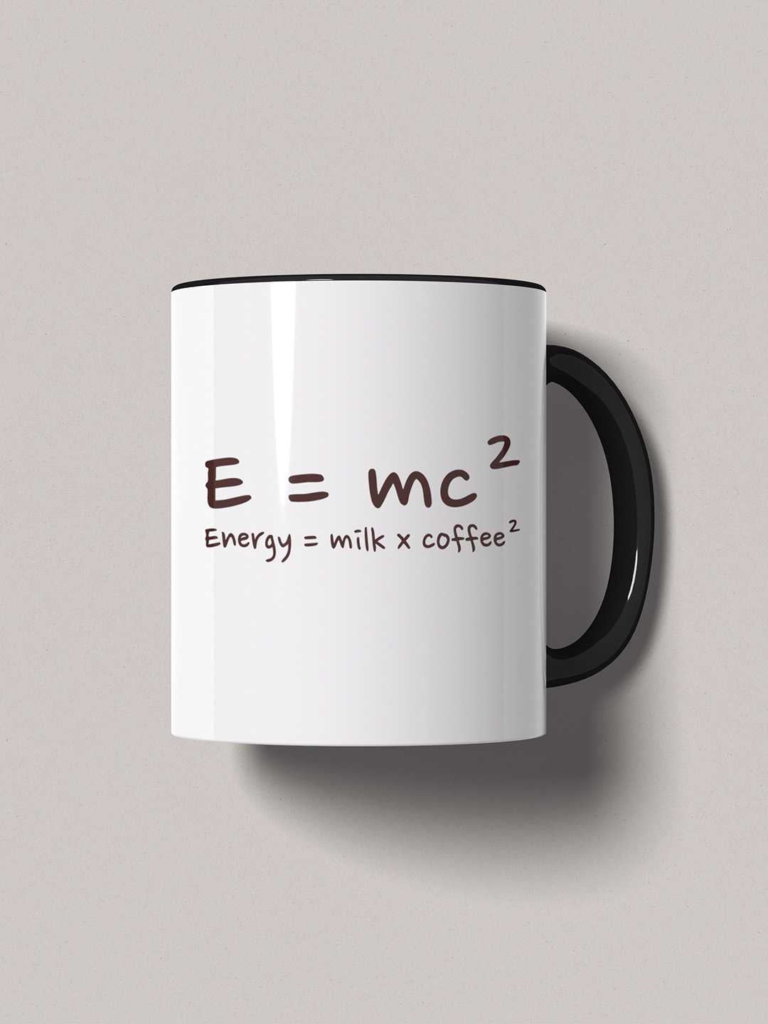 E=MC2 Graphic Printed Ceramic Mug