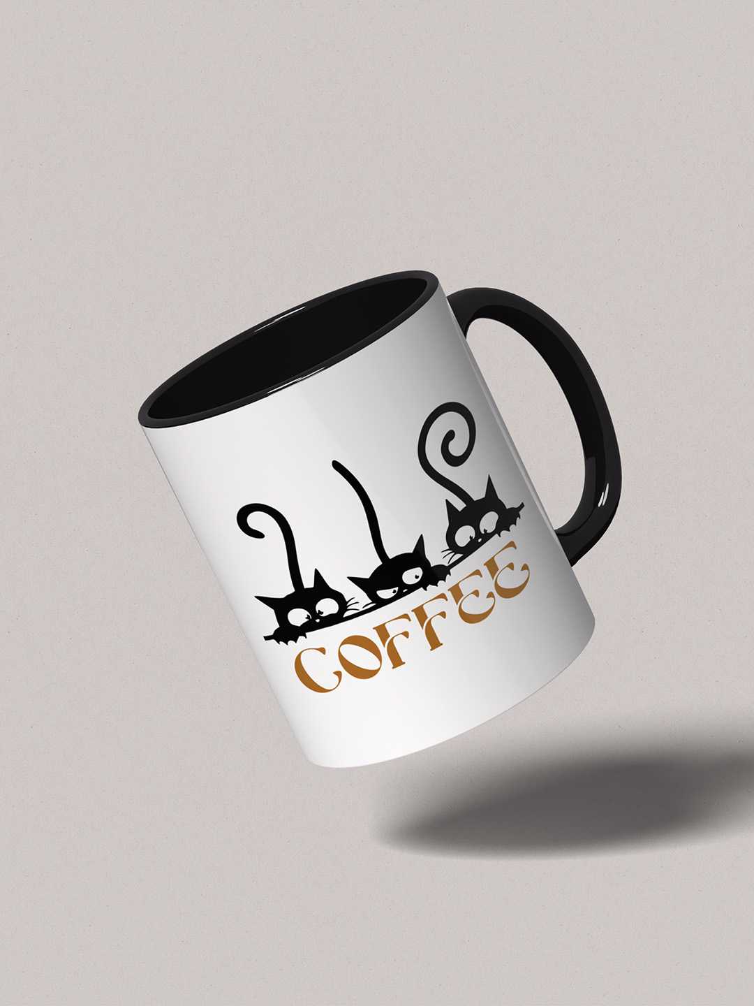 COFFEE CATS Graphic Printed Ceramic Mug