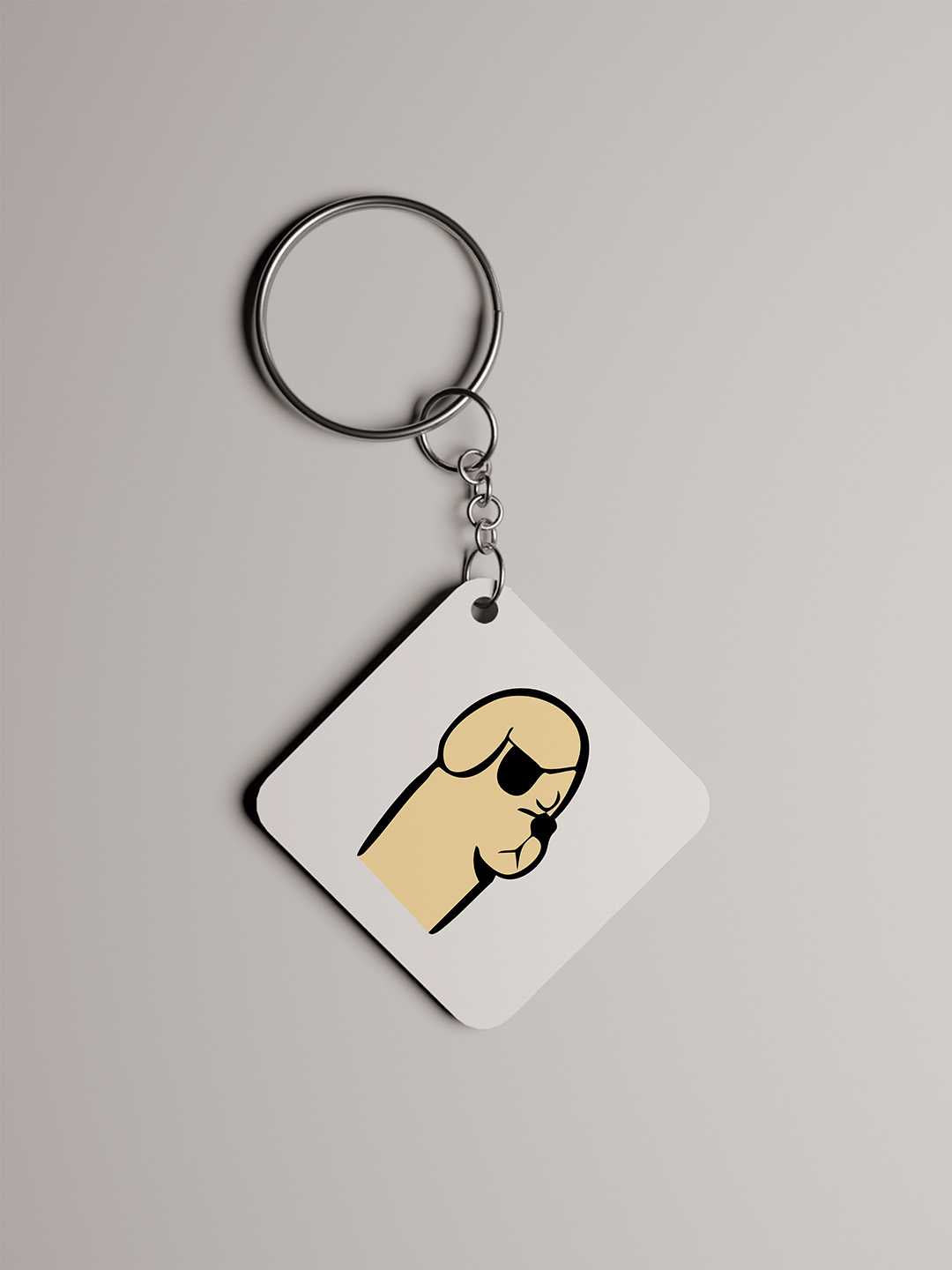 Baddie Dog Graphic Keychain