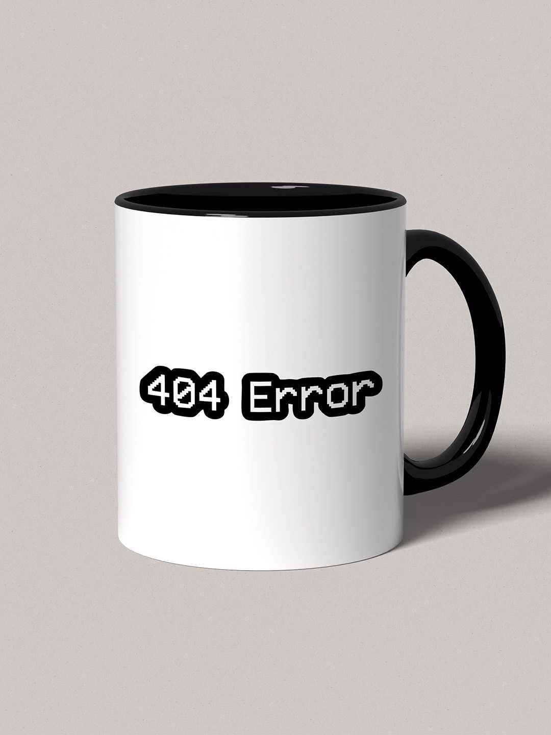 ERROR 404 Graphic Printed Ceramic Mug