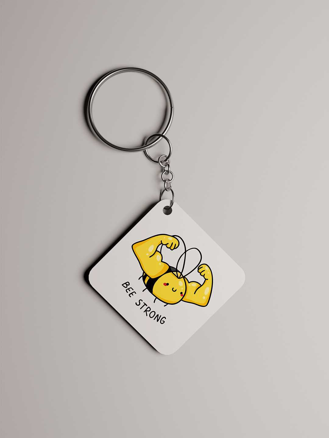 Bee Strong Graphic Keychain
