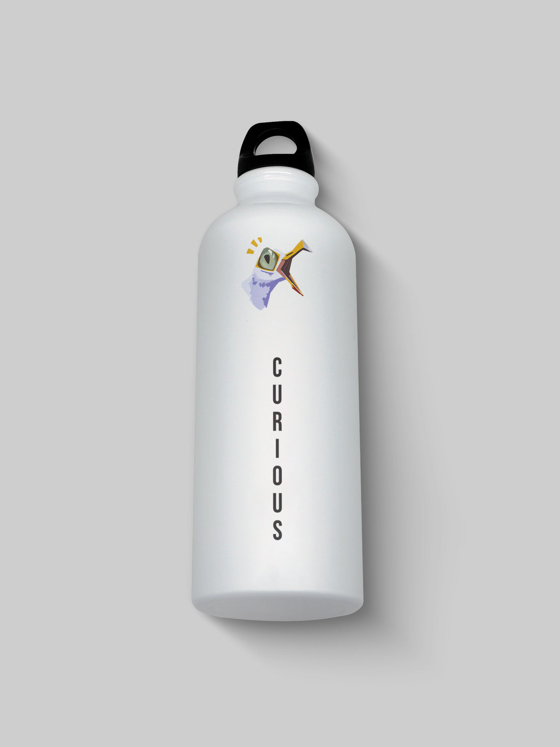 Curious Graphic Metal Bottle