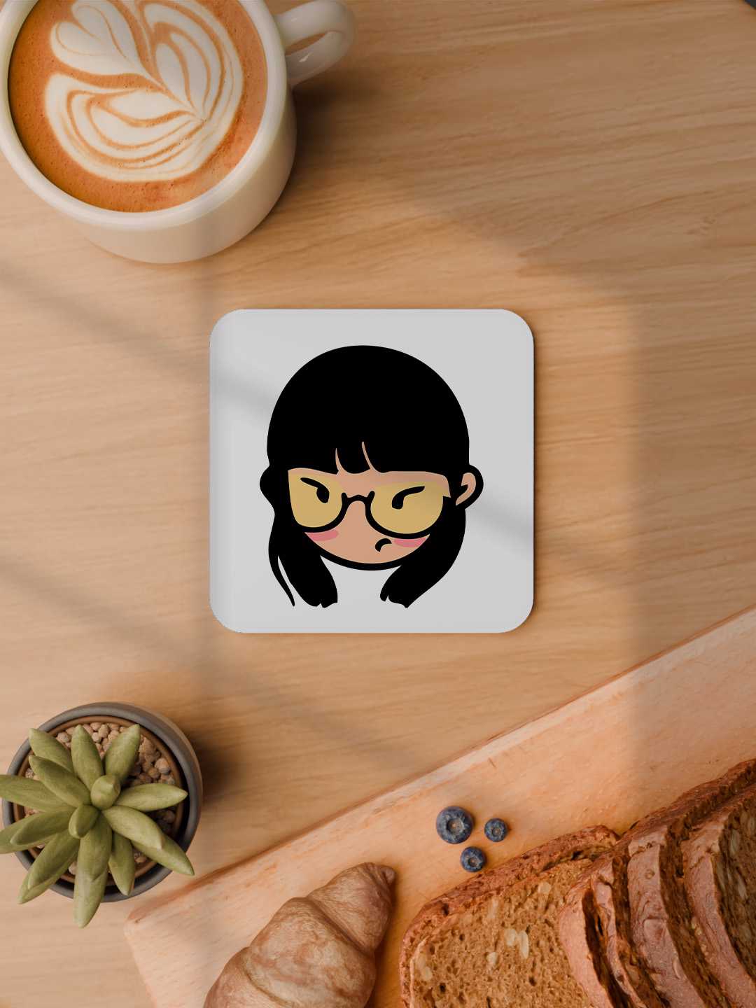 Face Expression Graphic Coasters - Pack of 6