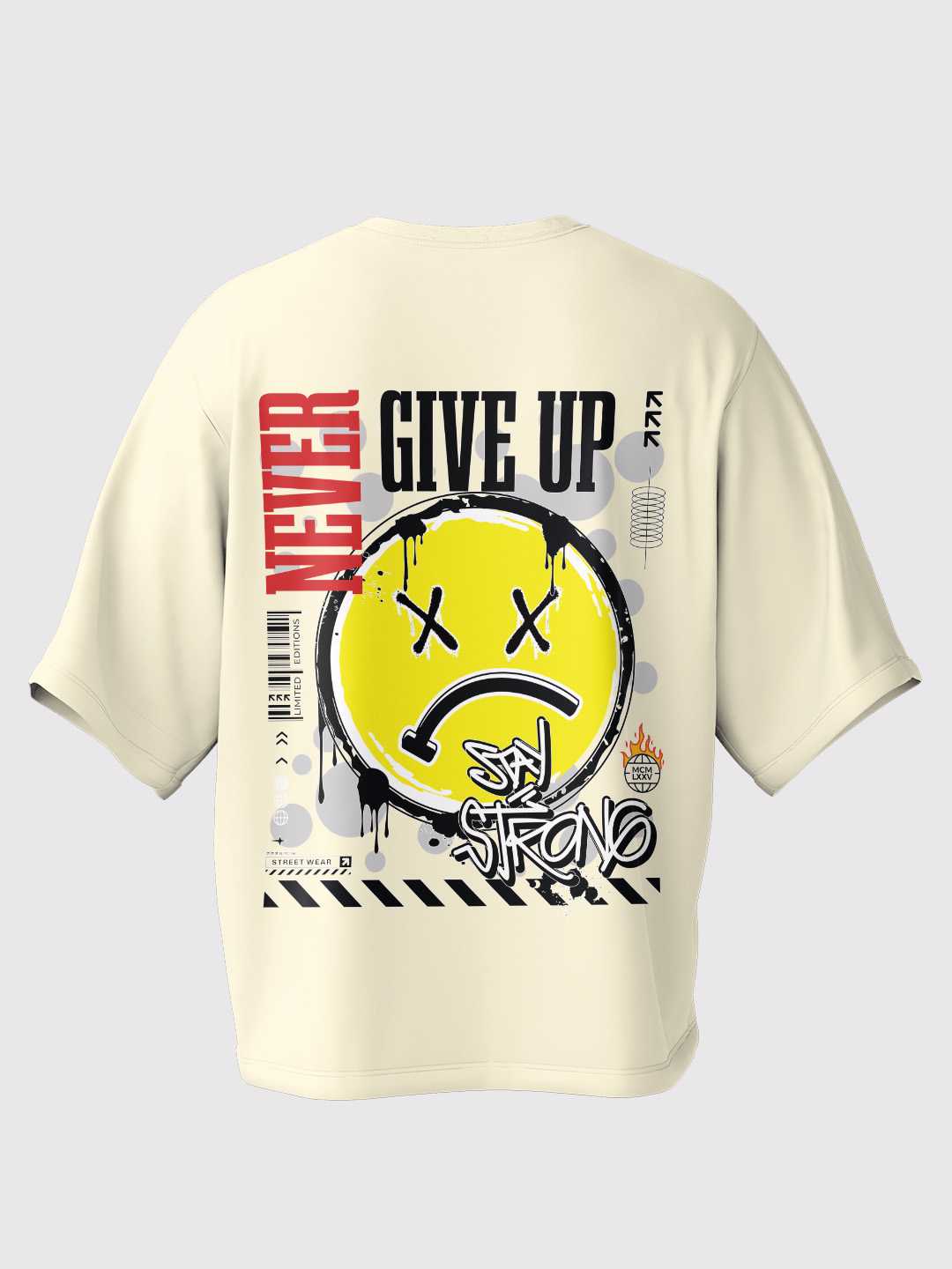 Never Give up Oversized Tee