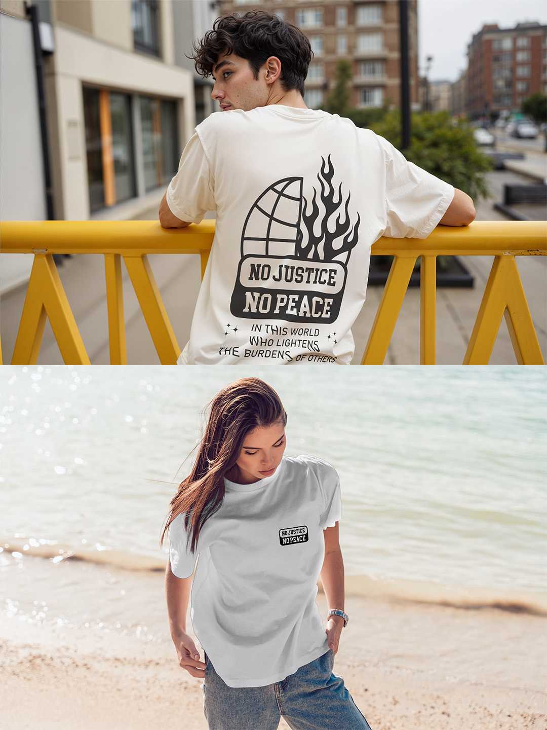 No Justice No Peace Oversized Tee
